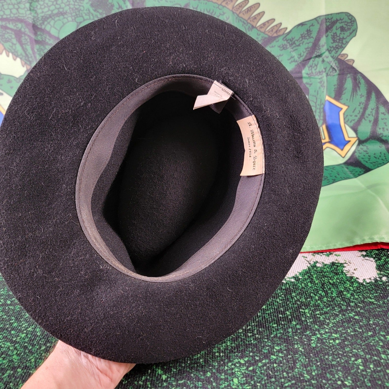 A. Adams & Spire (Since 1954) Vintage "Feather Felt" Wool Fedora Sz L3