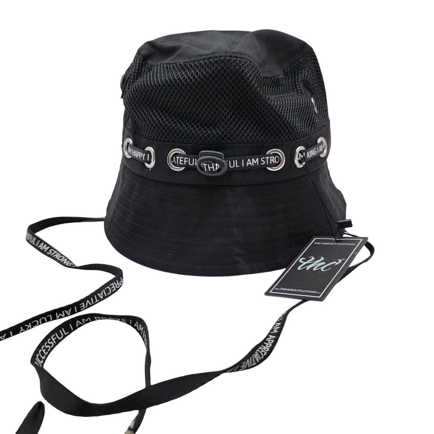 THC x YK Osiris Young King Bucket Hat Black Mesh Collab Blossoming 150 Made0