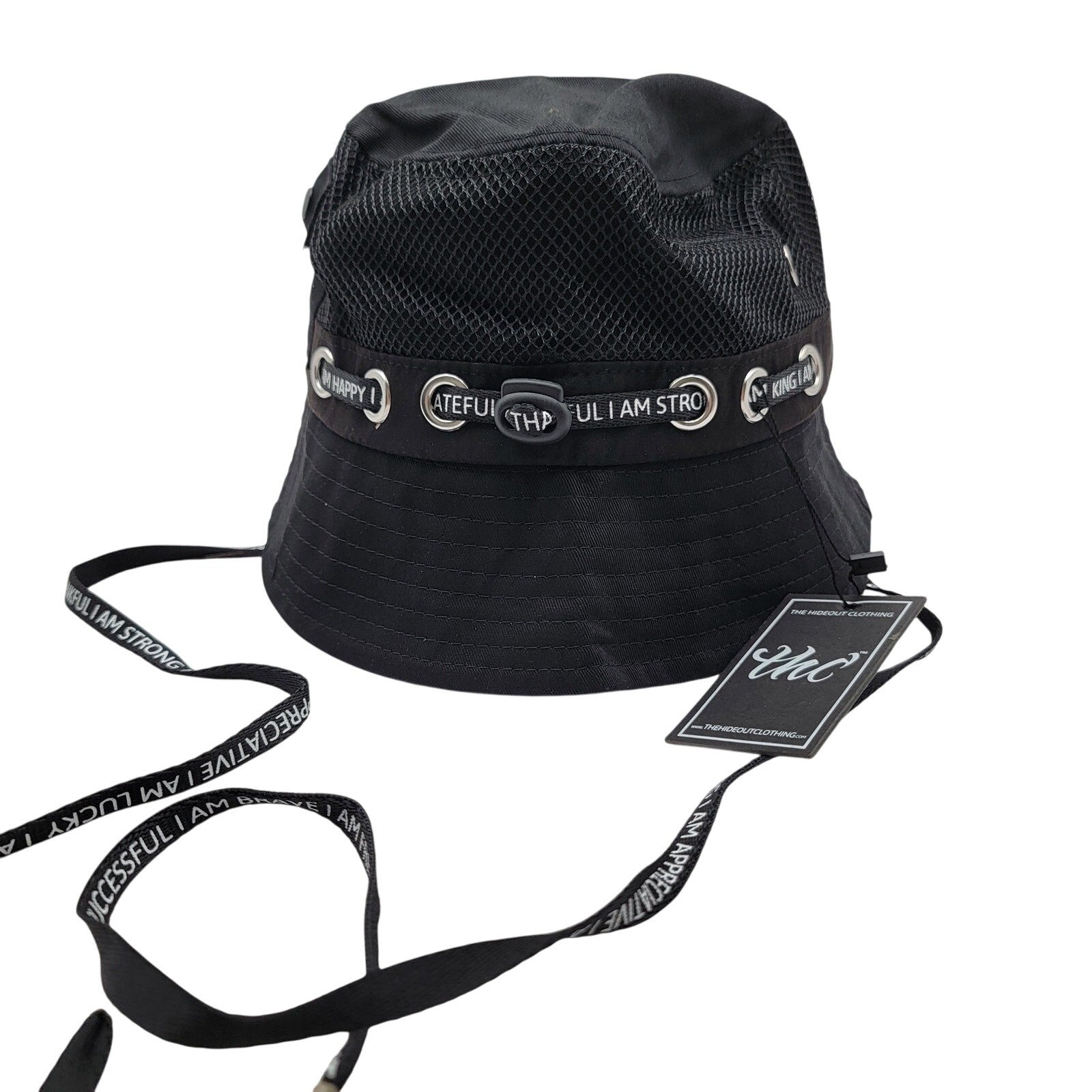 THC x YK Osiris Young King Bucket Hat Black Mesh Collab Blossoming 150 Made0