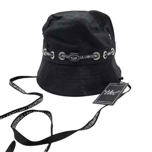 THC x YK Osiris Young King Bucket Hat Black Mesh Collab Blossoming 150 Made0