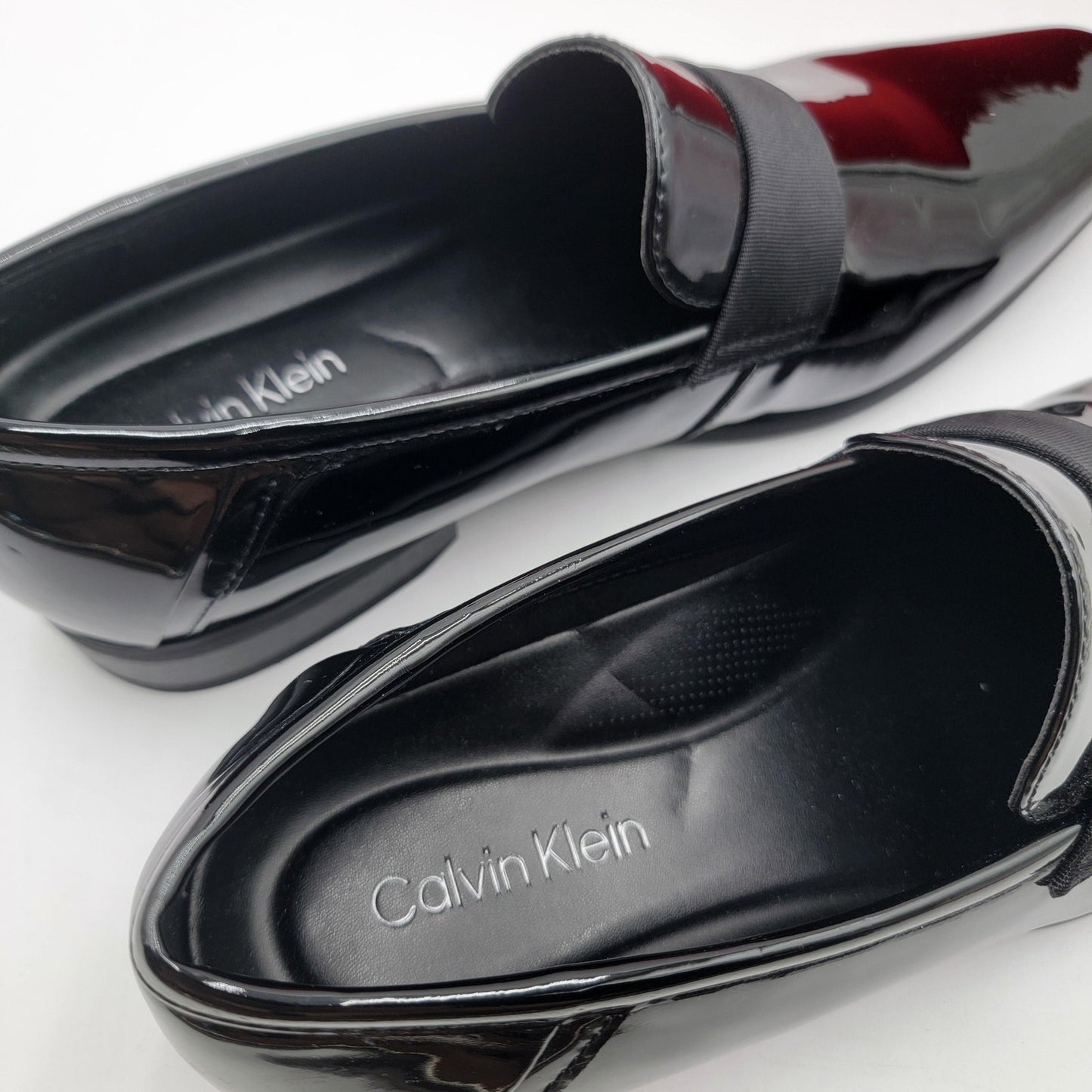 Calvin Klein Shoes Mens Size 9 Patent Loafers CM BERNARD Dress Formal Slip On5