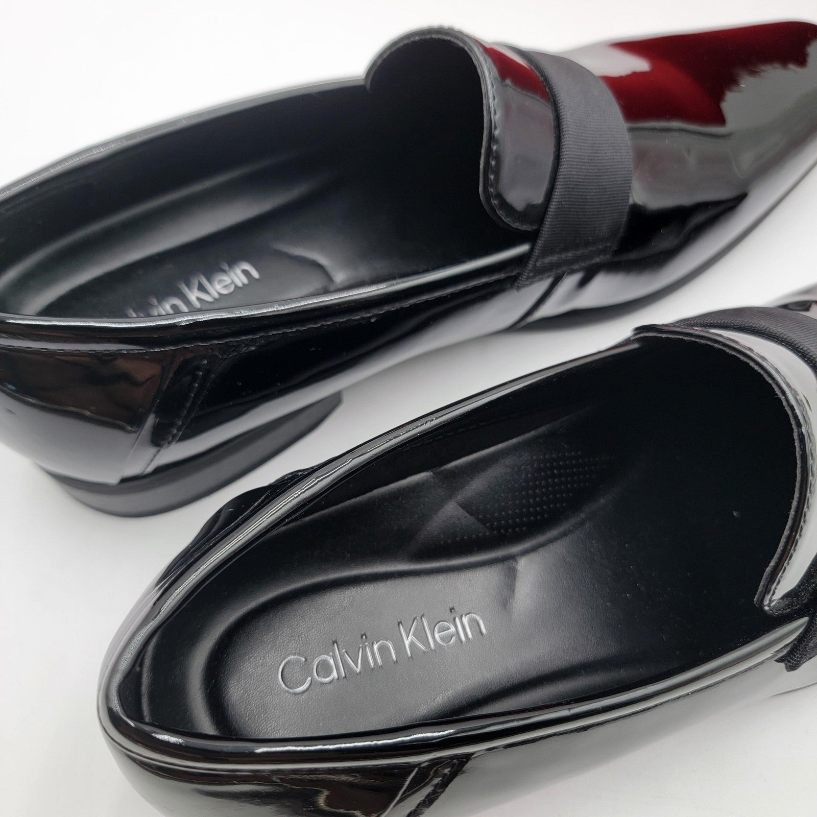Calvin Klein Shoes Mens Size 9 Patent Loafers CM BERNARD Dress Formal Slip On5
