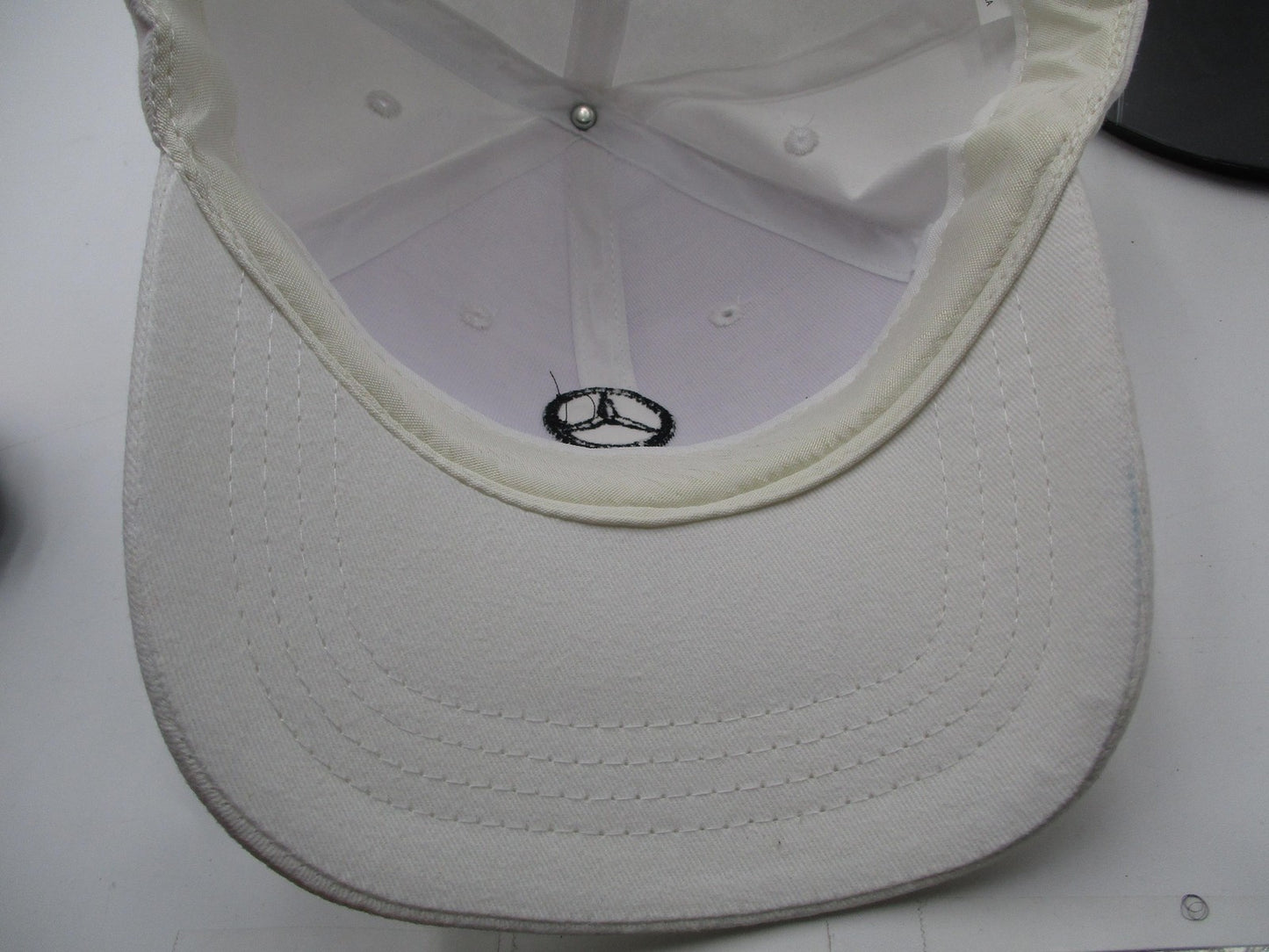 Mercedes-Benz Hat Cap Strap Back Mens One Size White Embroidered Cap America7