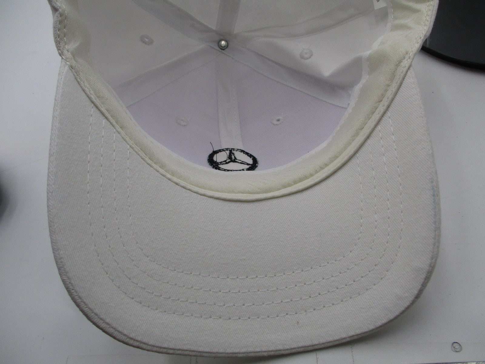 Mercedes-Benz Hat Cap Strap Back Mens One Size White Embroidered Cap America7