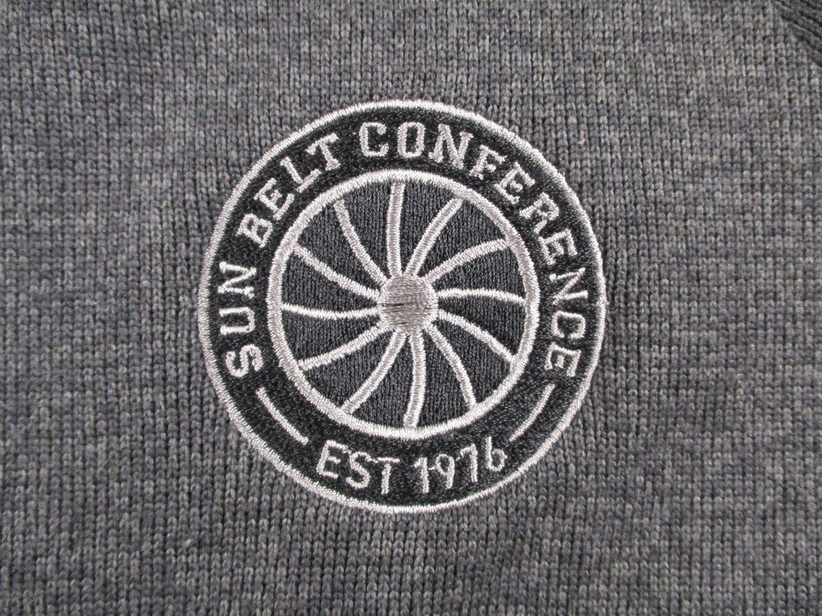 Sun Belt Conference Jacket Mens Large Gray NCAA Basketball Under Armour 16563