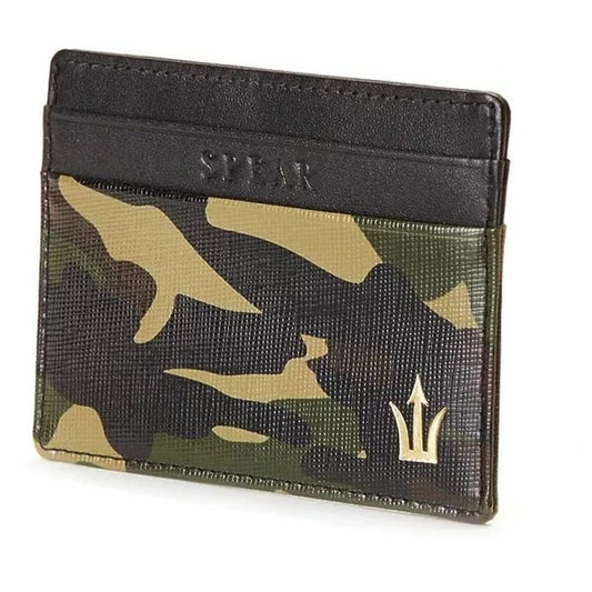 The Ambassador Camouflage Leather Cardholder (Without Key Ring)0