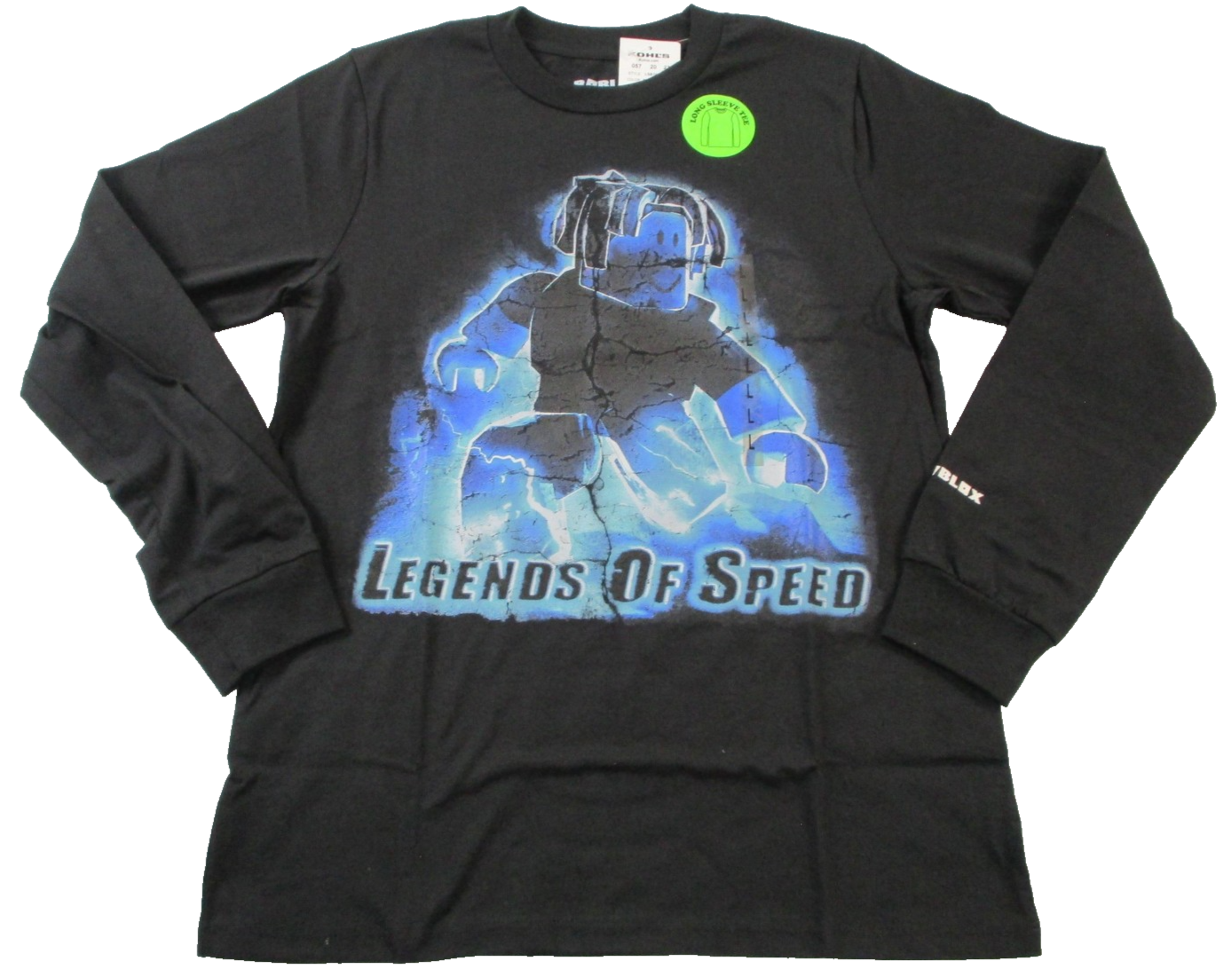 Roblox Legends Of Speed Shirt Boys L Black Long Sleeve Graphic Tee 1527280