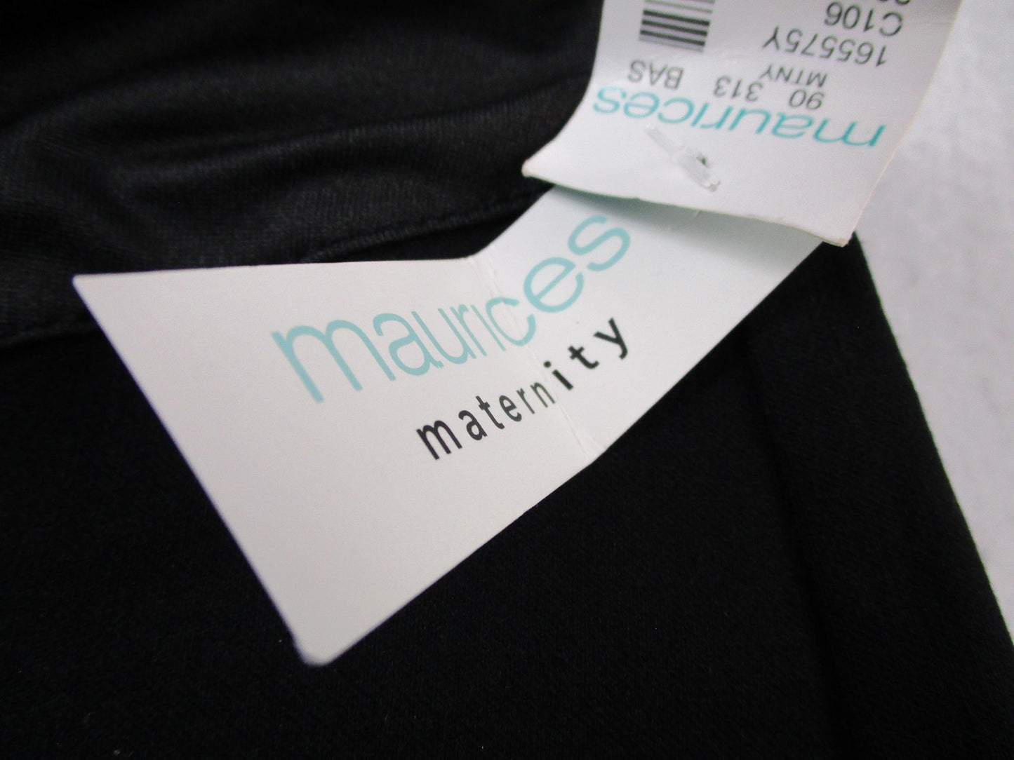 Maurices Maternity Dress Pants Womens Small Pull On Skinny Black Bengaline 14494