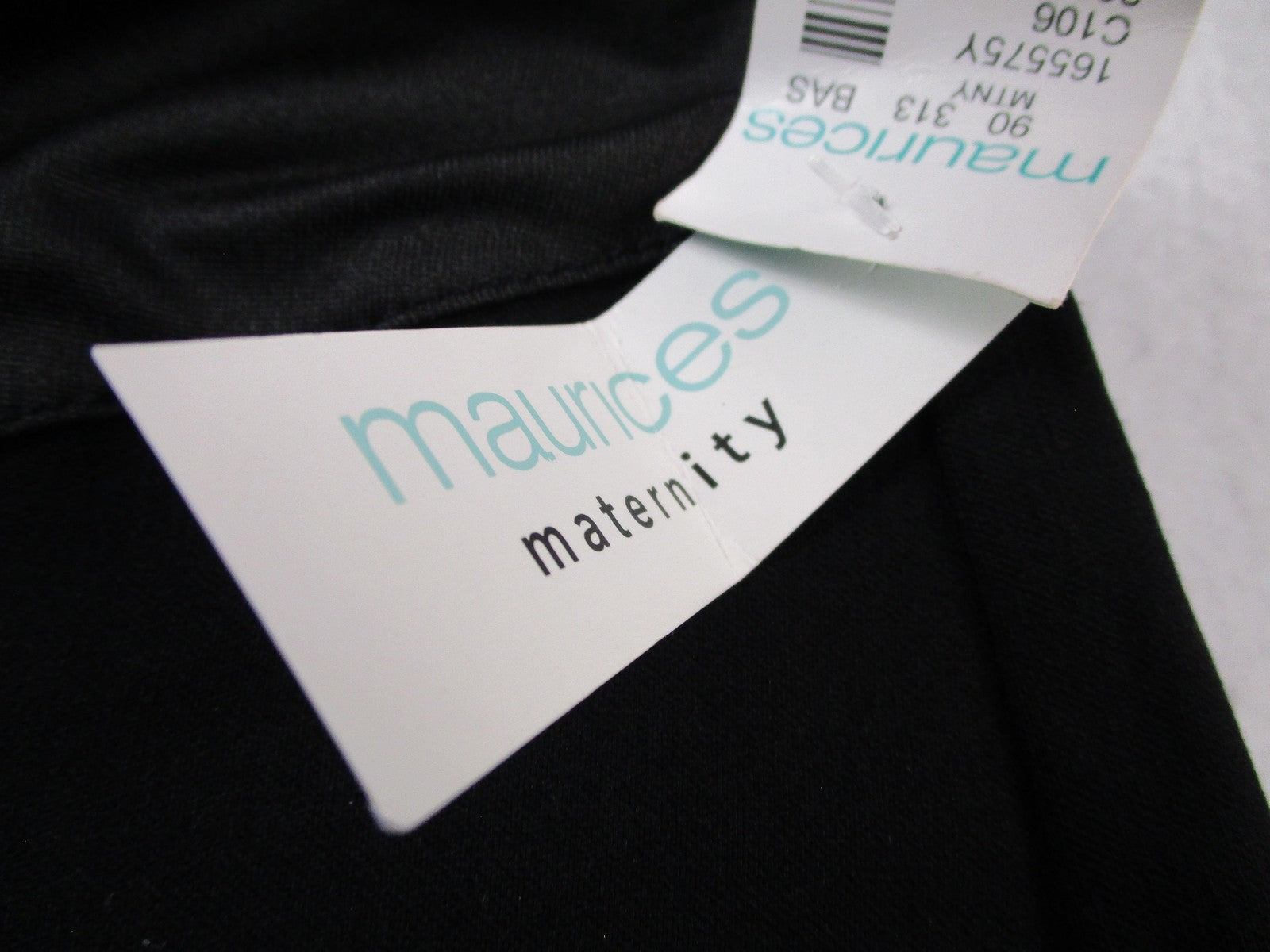 Maurices Maternity Dress Pants Womens Small Pull On Skinny Black Bengaline 14494