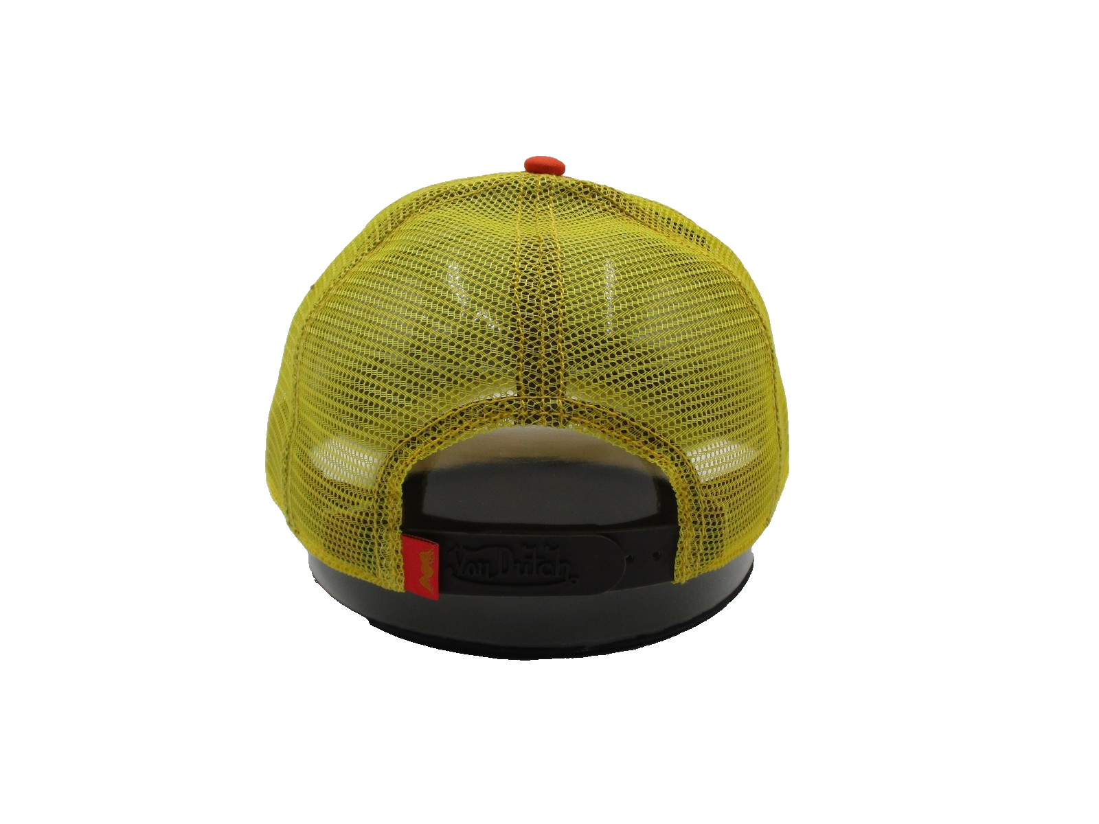 Von Dutch Hat Cap Snap Back Mens One Size Orange Yellow Camo Trucker Mesh2