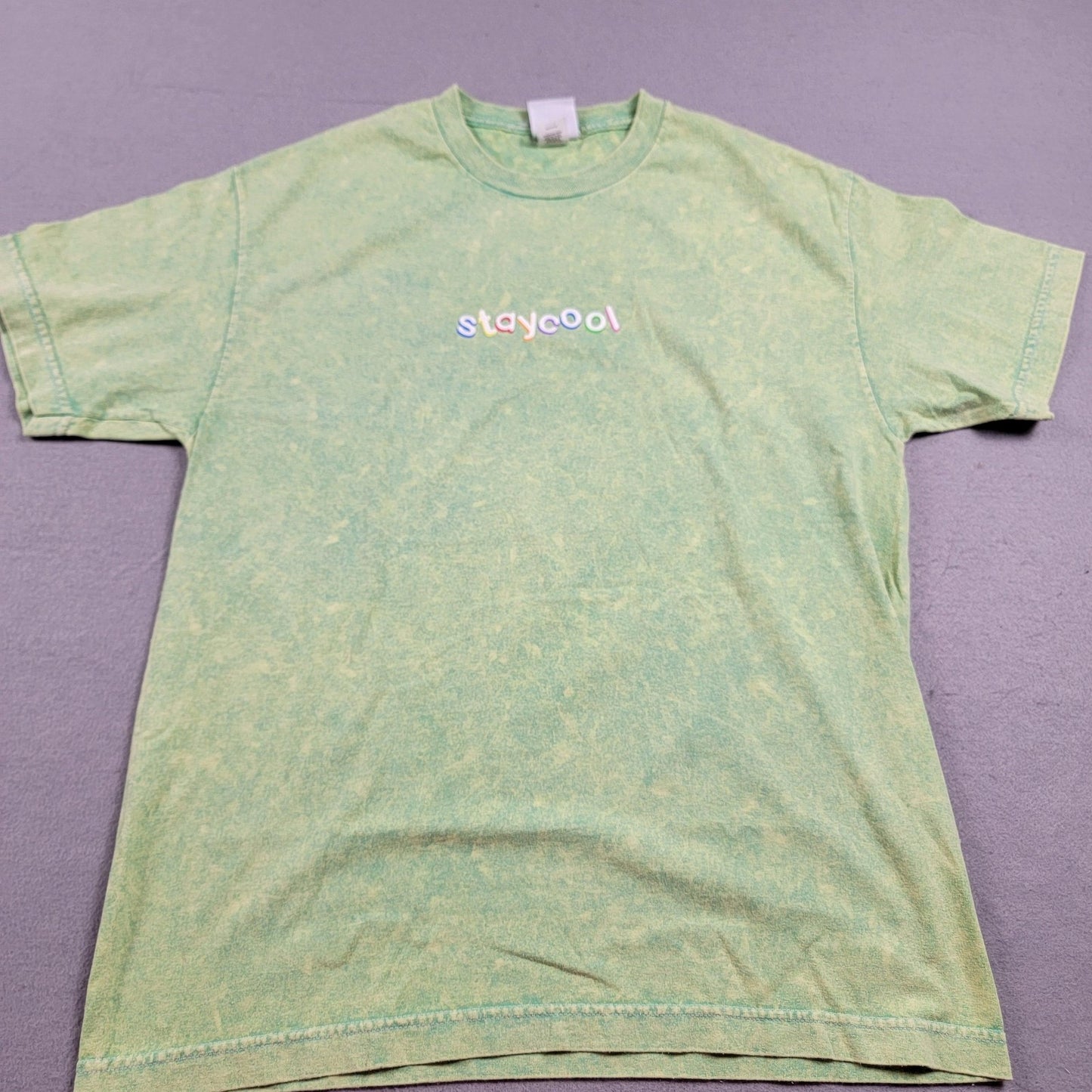 Stay Cool Shirt 3 pack bundle Unisex Sz M Green, Blue & Red 100% Cotton