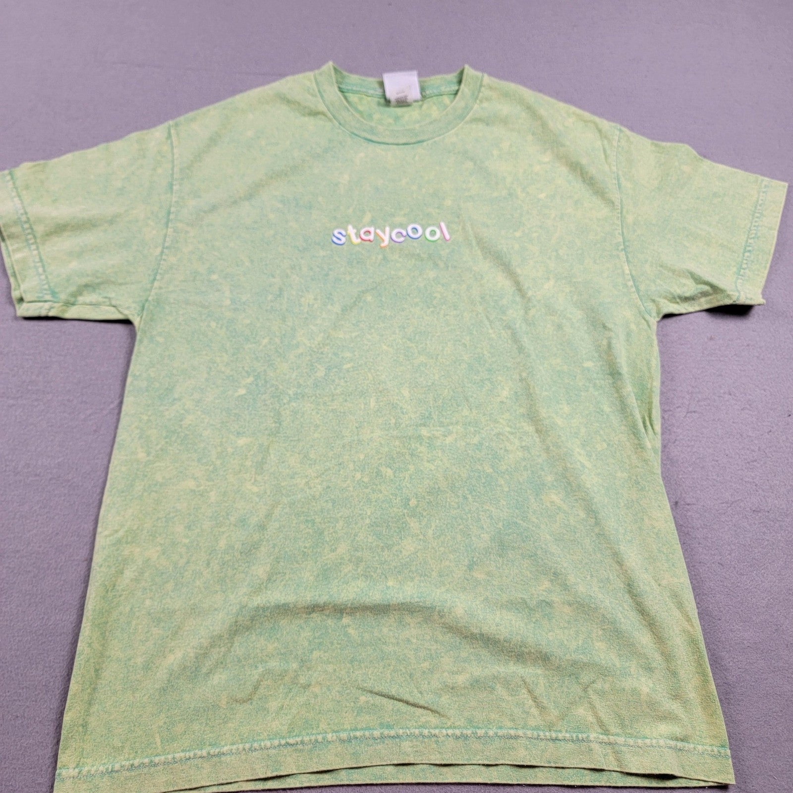 Stay Cool Shirt 3 pack bundle Unisex Sz M Green, Blue & Red 100% Cotton