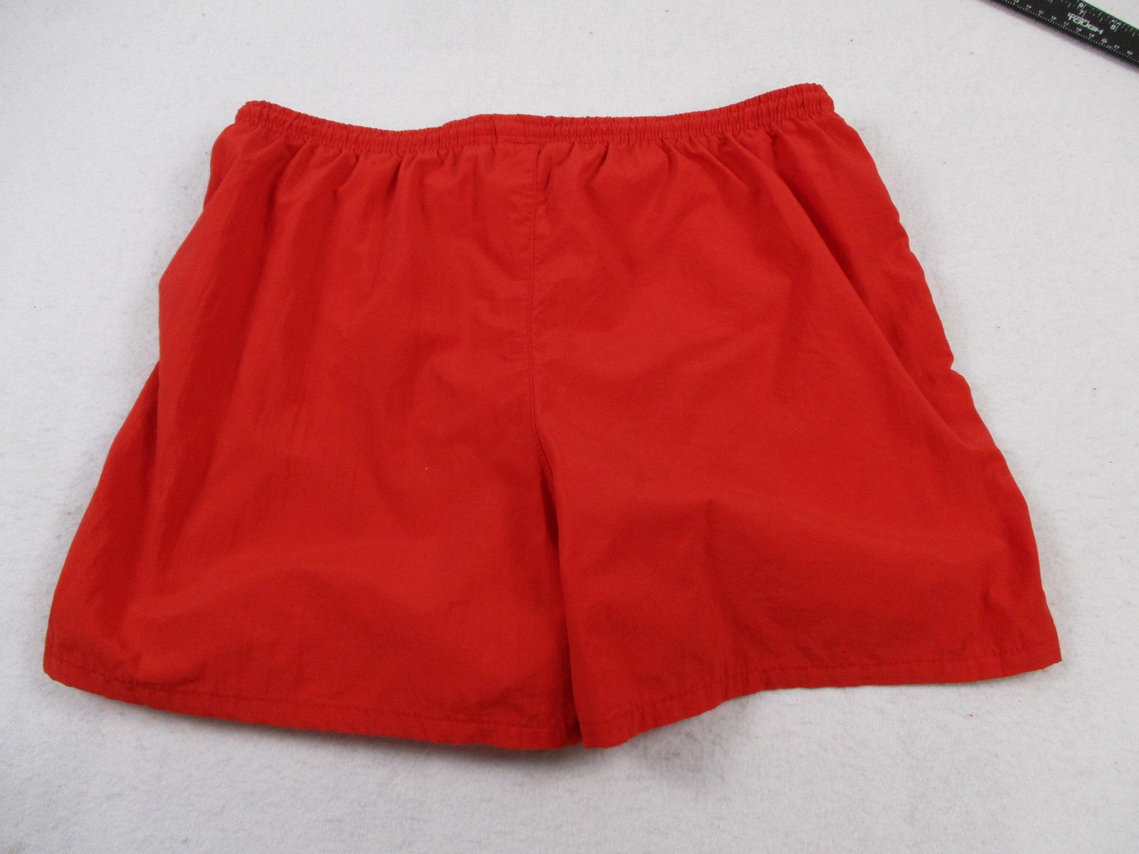 Le Coq Sportif Swim Trunks Men Size M Red Elastic Waist Mesh Lined Preowned 17271