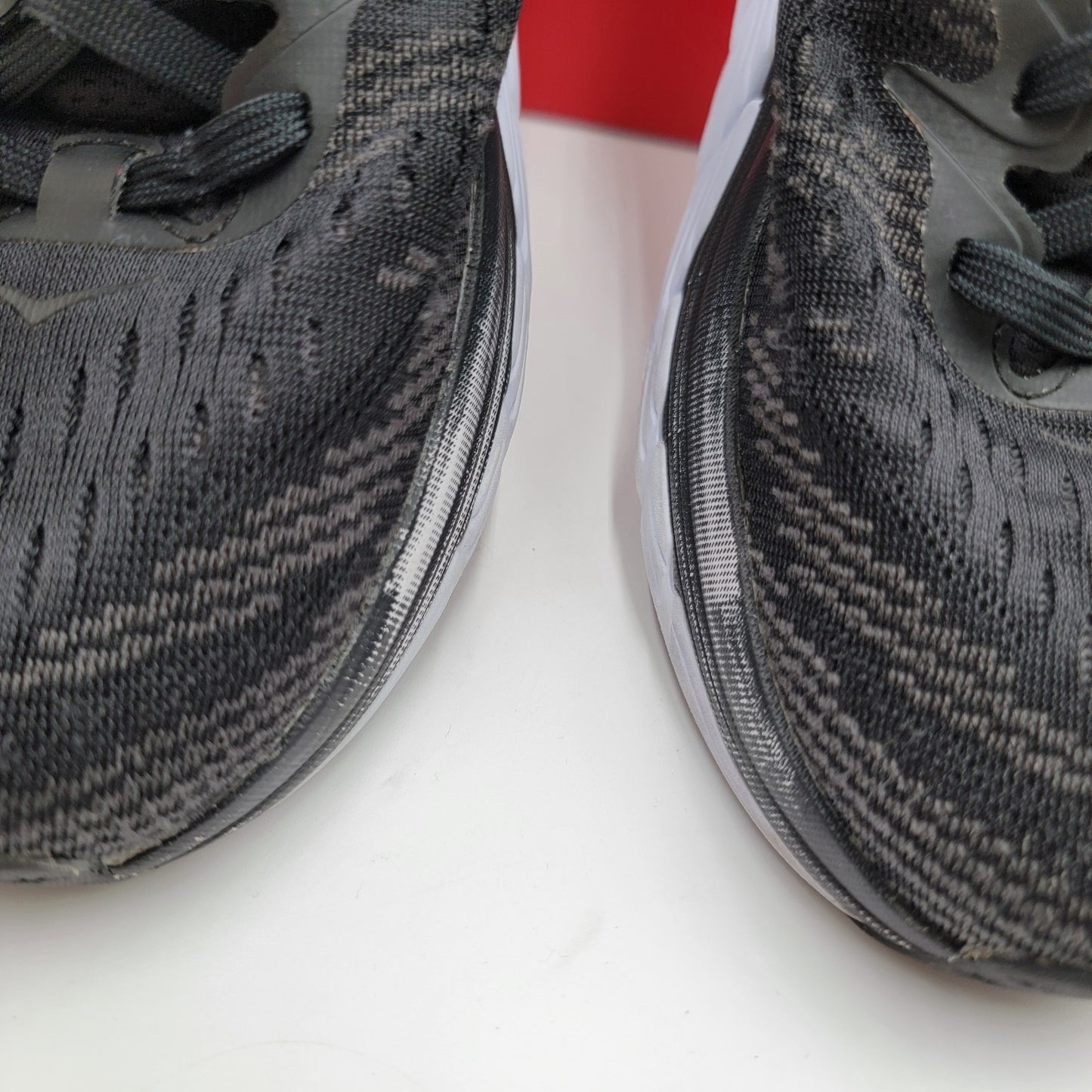 Hoka One One Gaviota 4 Wide Running Shoe Sneaker Black White Women's 9.5D
