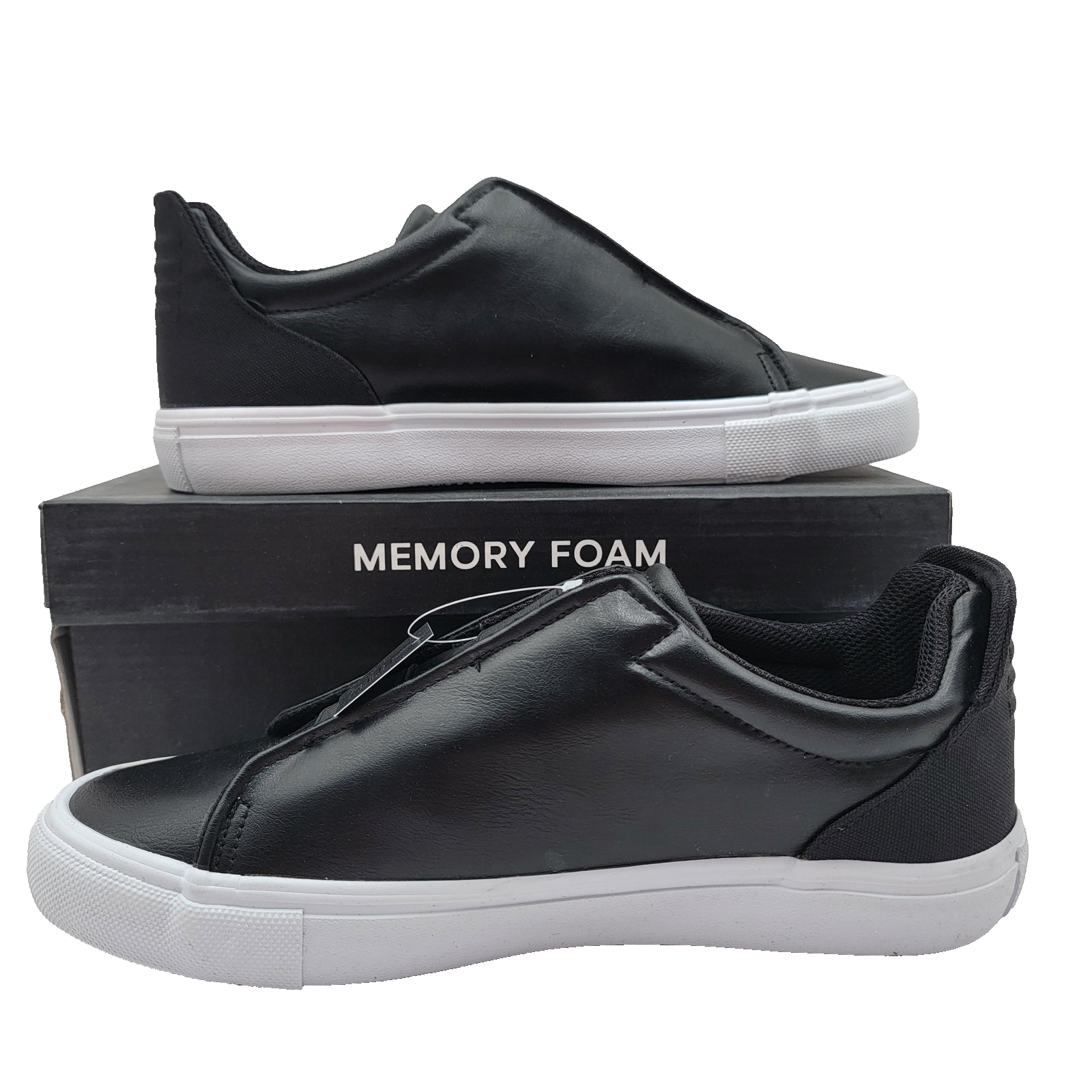 London Fog Collection Shoes Mens Size 10 Francis Memory Foam Slip On Sneakers1