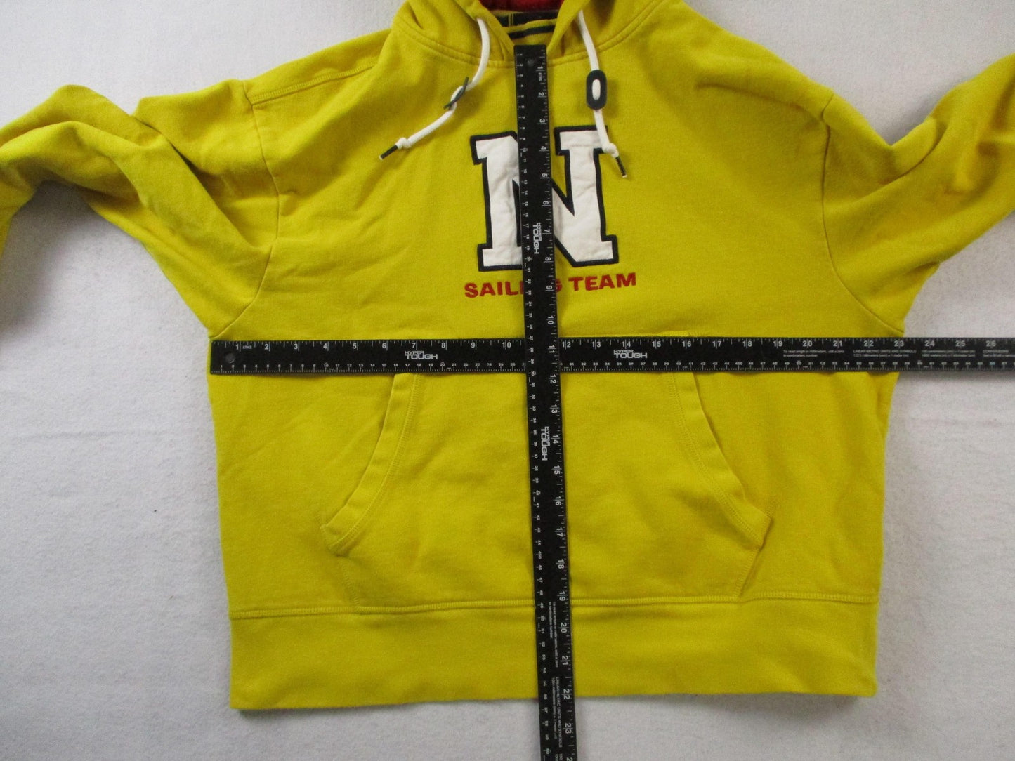 Nautica Lil Yachty Hoodie Mens Medium Yellow Sailing Team Graphic Pullover 14818