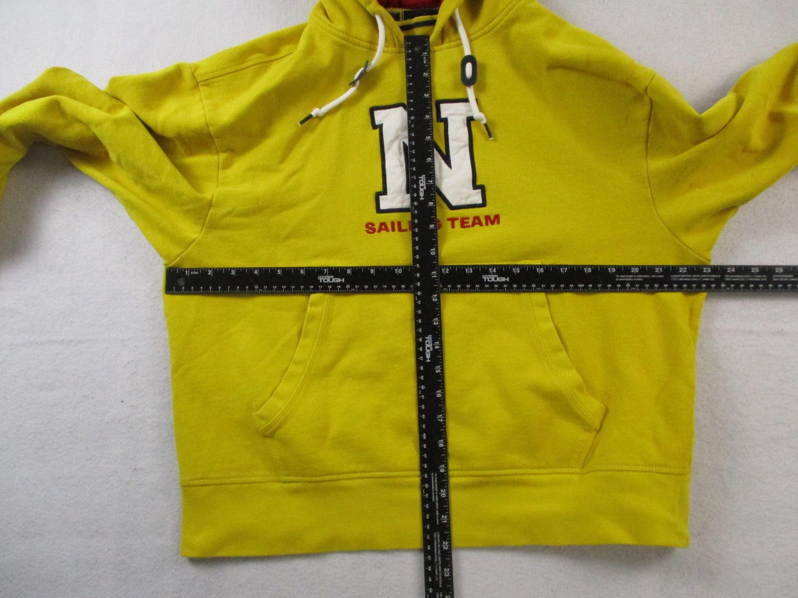 Nautica Lil Yachty Hoodie Mens Medium Yellow Sailing Team Graphic Pullover 14818
