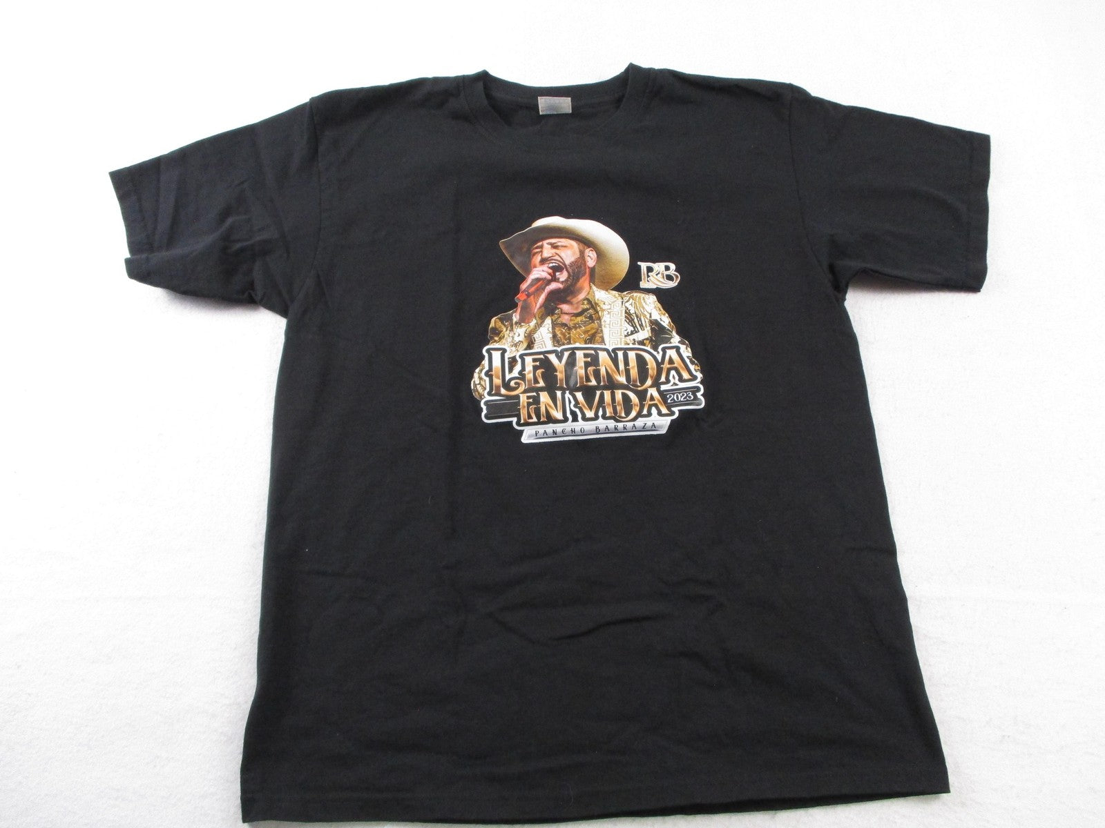 Pancho Barraza Leyenda En Vida Shirt Mens Large Black 2023 Graphic Concert Tee0