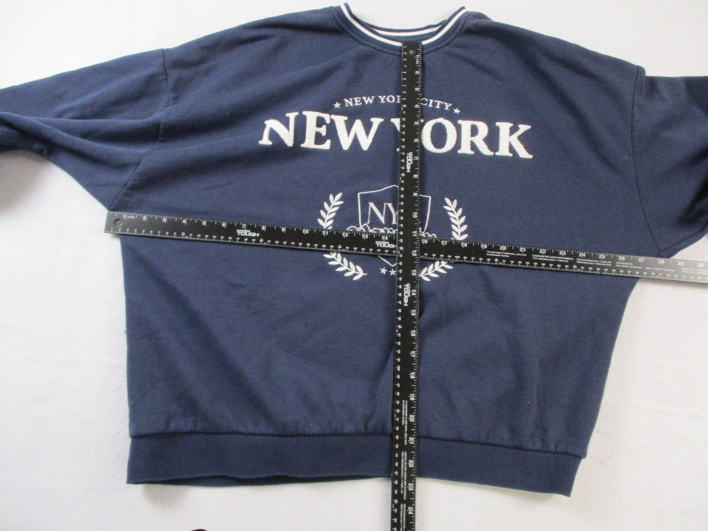 Aeropostale Sweatshirt Mens XL Blue Pullover Fleece Crewneck New York Varsity5
