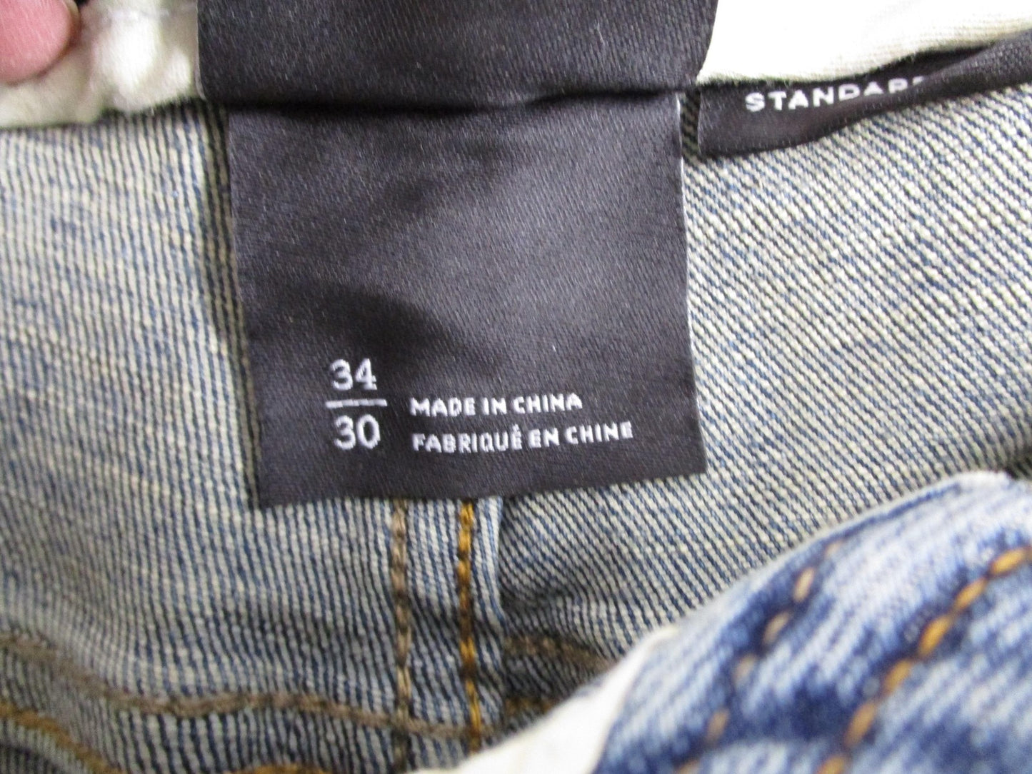 PrAna Axiom Jeans Mens 34x30 Blue Antique Stone Wash Straight Stretch Denim4