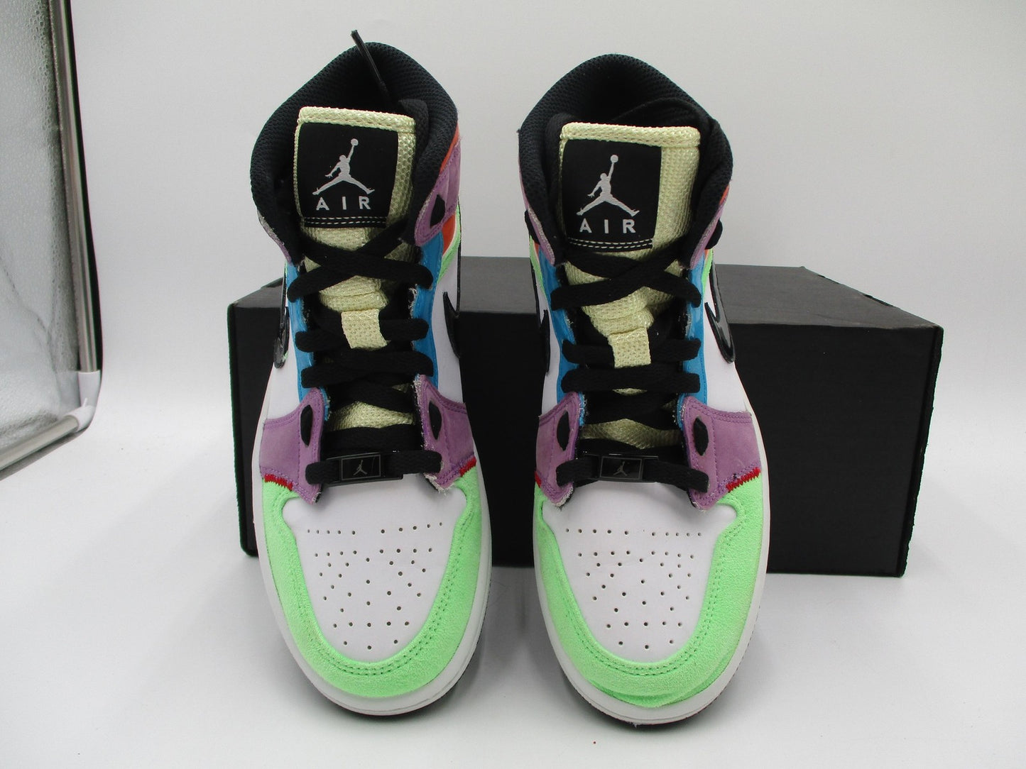 Jordan 1 Mid SE Shoes Youth Size 6 Multicolor Air Basketball CW1140-1004