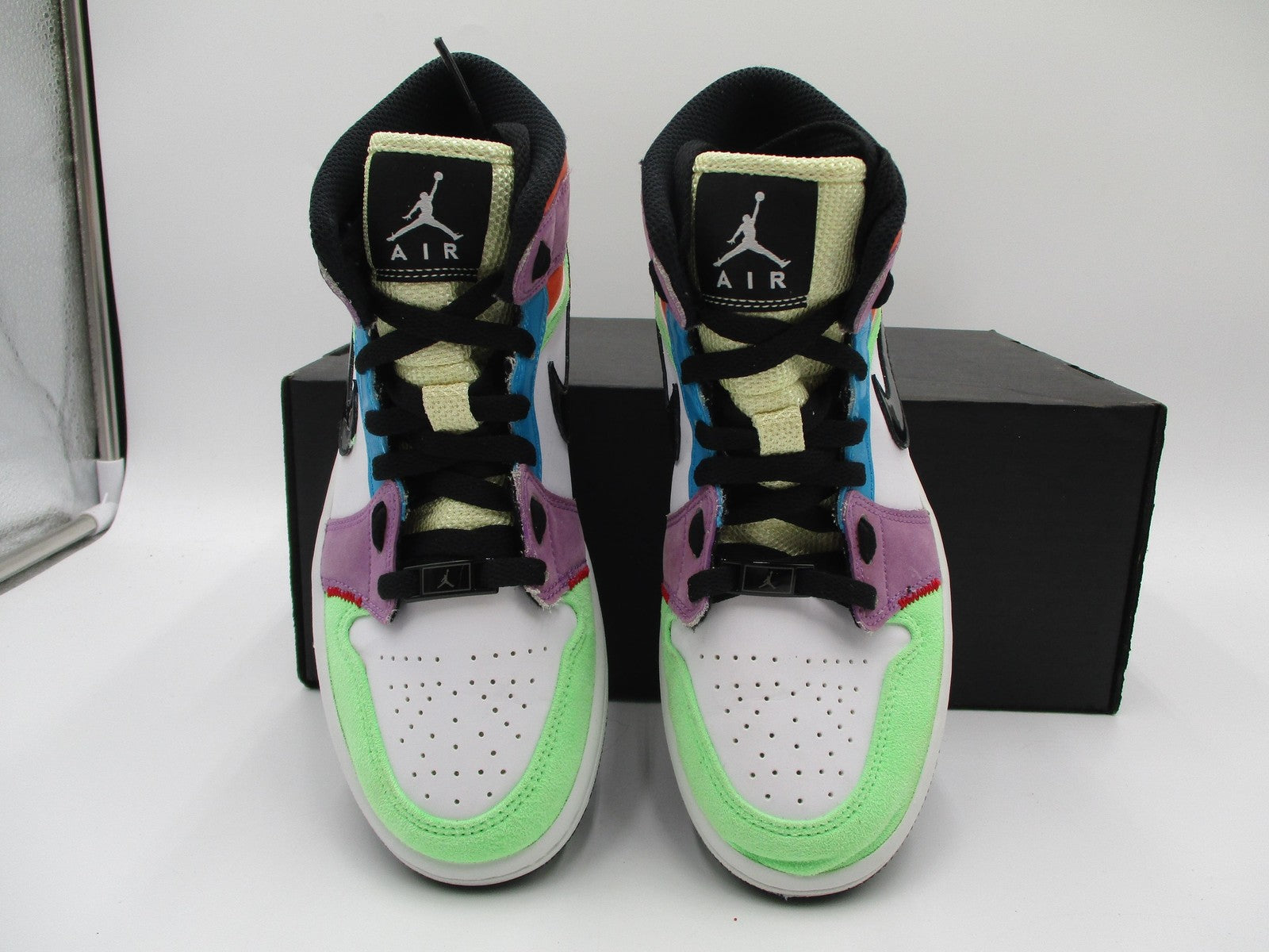 Jordan 1 Mid SE Shoes Youth Size 6 Multicolor Air Basketball CW1140-1004