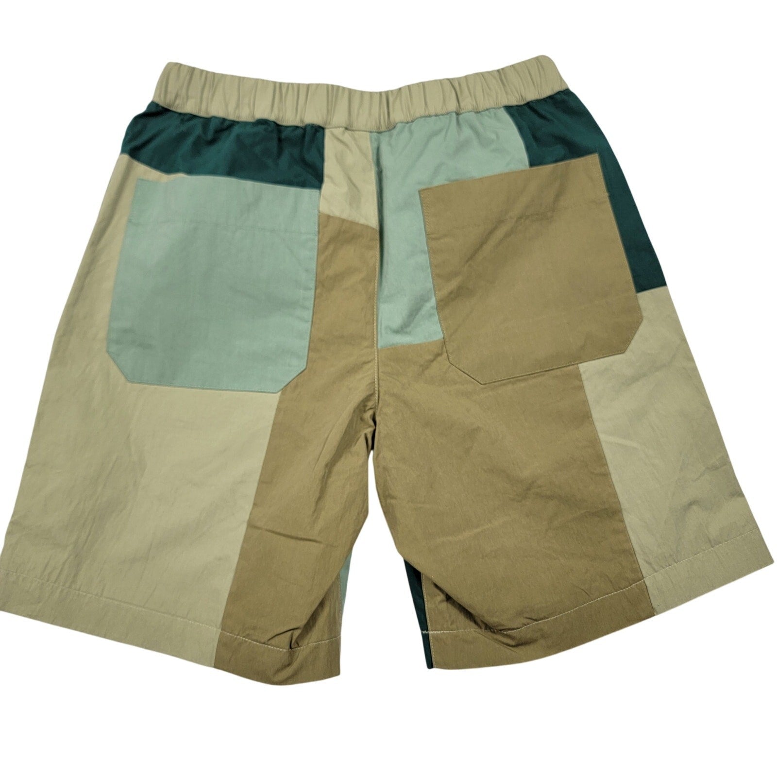 MARKET GORP Patchwork Tech Shorts Eden Green Mountain Outdoor Hiking Men’s S1