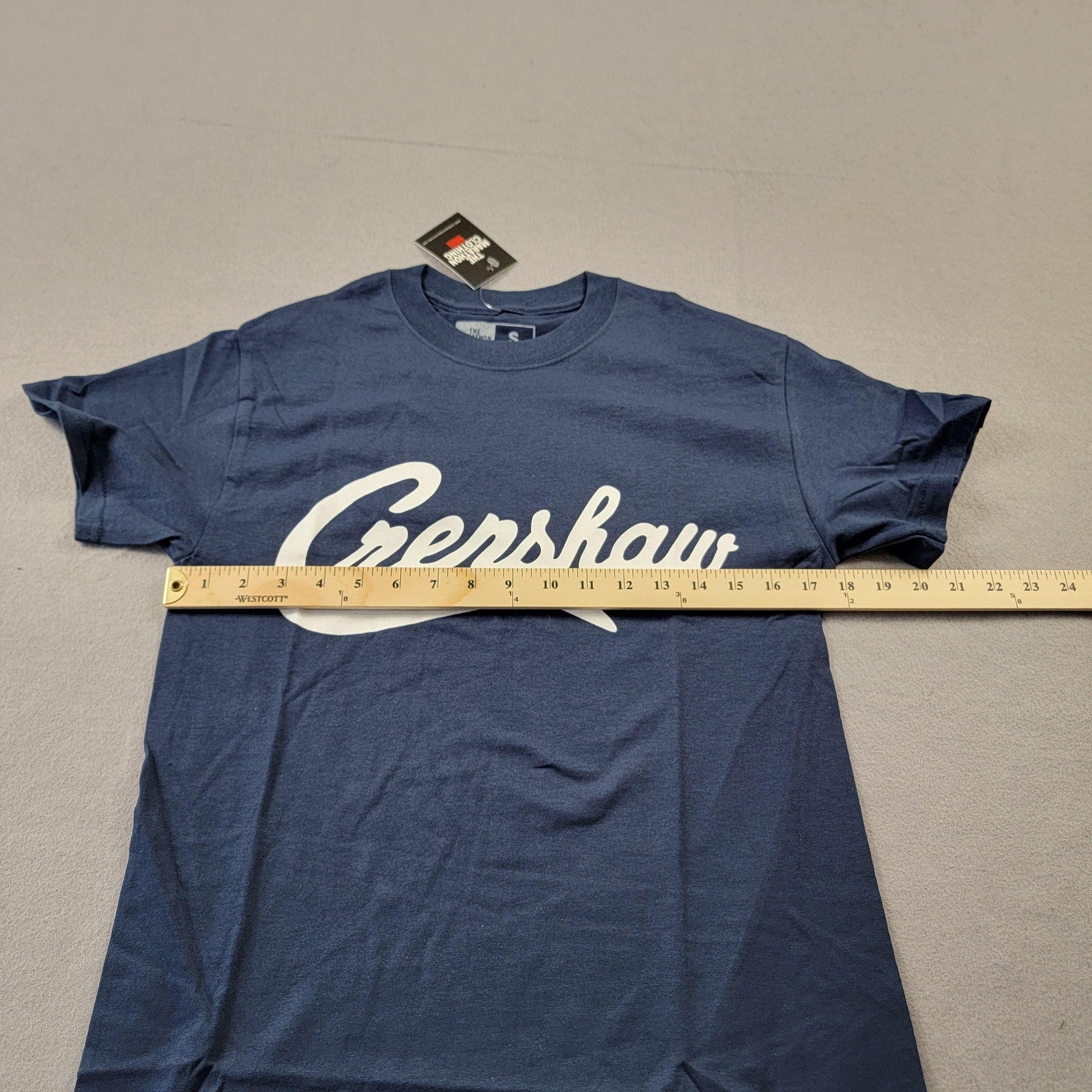 The Marathon Clothing Crenshaw Shirt Mens Small Blue Graphic Tee TShirt Cotton9
