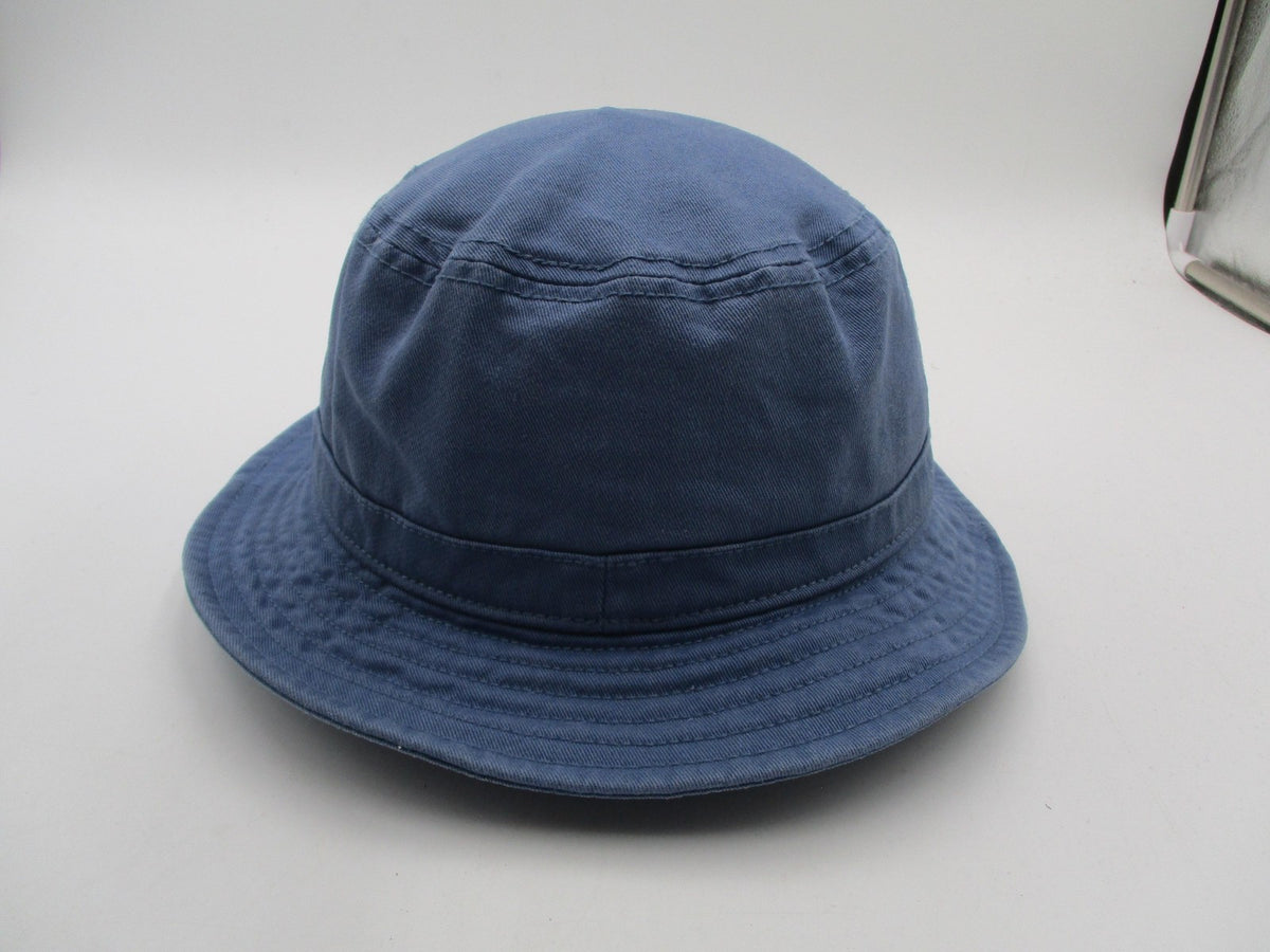 Adidas Hat Cap Bucket Mens One Size Blue Twill Trefoil Logo Casual Summer5