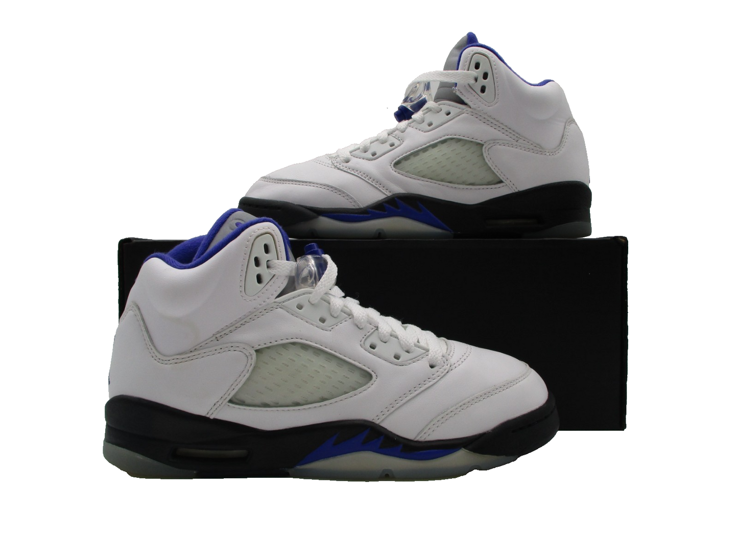 Nike Air Jordan 5 Retro GS Racer Blue White Black Size 5.5Y 440888141 1B10