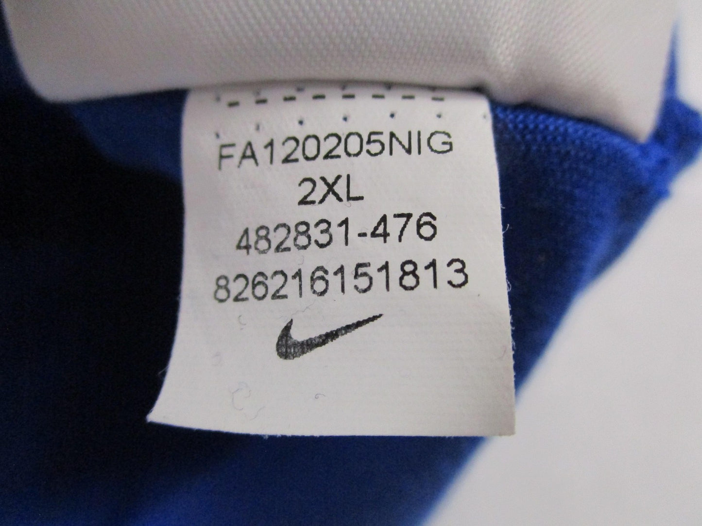 Nike DriFit LeBron James King James Newspaper Graphic Tee Mens 2XL Blue 156310