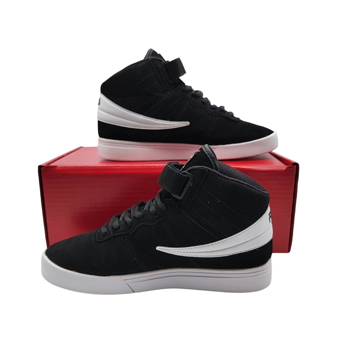 Fila Vulc 13 Mid Top Black/white Women US 8 Sneakers Lace Up 5CM00103013