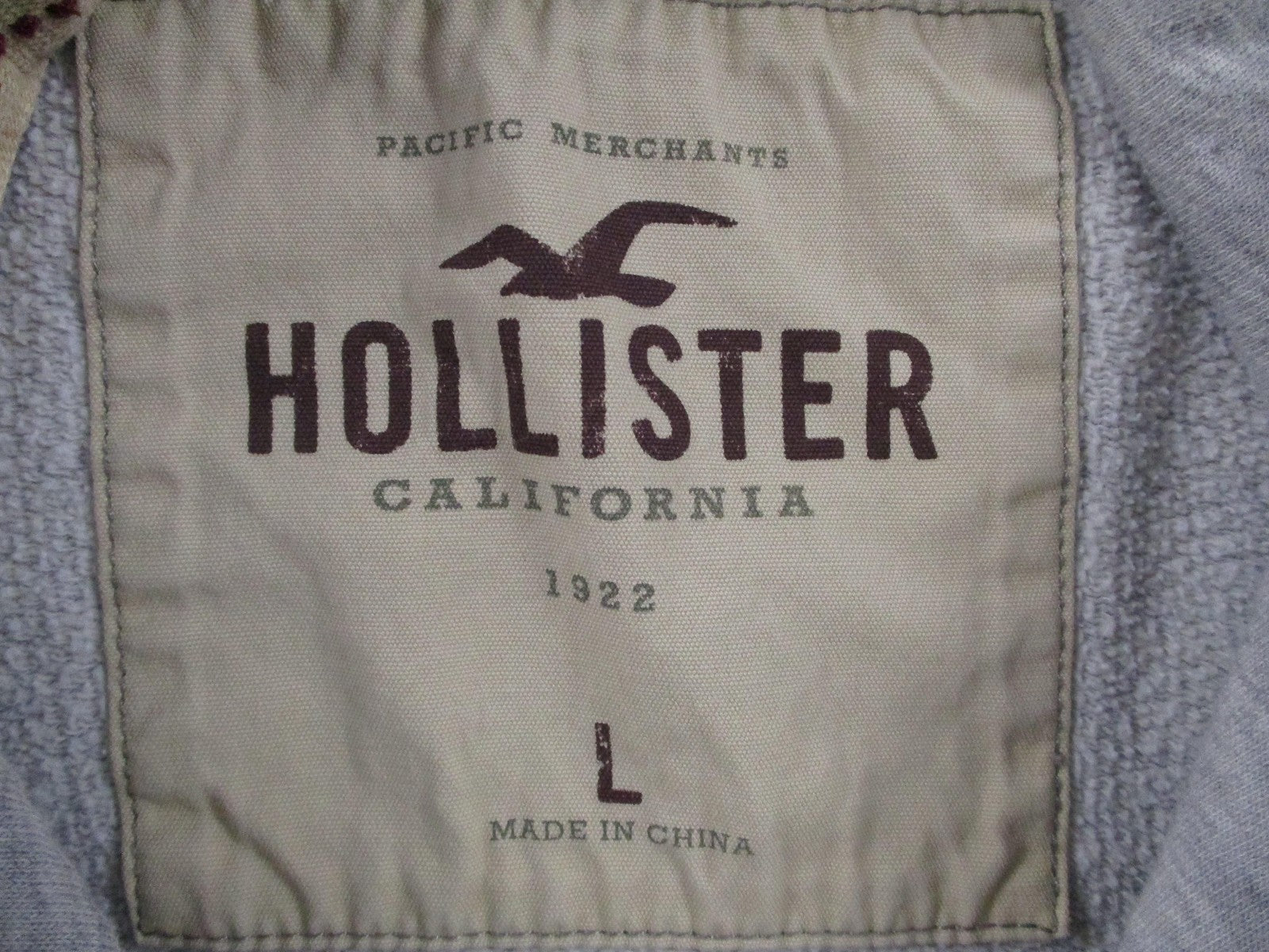 Hollister Hoodie Womens Large Gray Surf Club Graphic Pullover Fleece Sweatshirt6