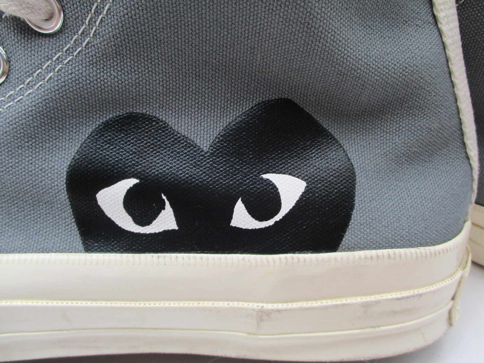 Converse x Comme des Garçons PLAY Chuck 70 Hi Shoes Mens Sz 10 Gray 171847C 1D211