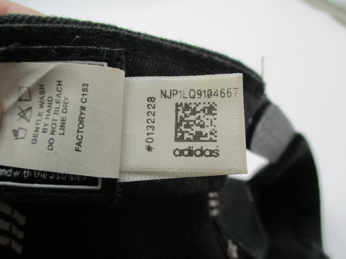 Adidas Hat Cap Snap Back Mens One Size Black Trefoil Logo Green Brim Embroidered11