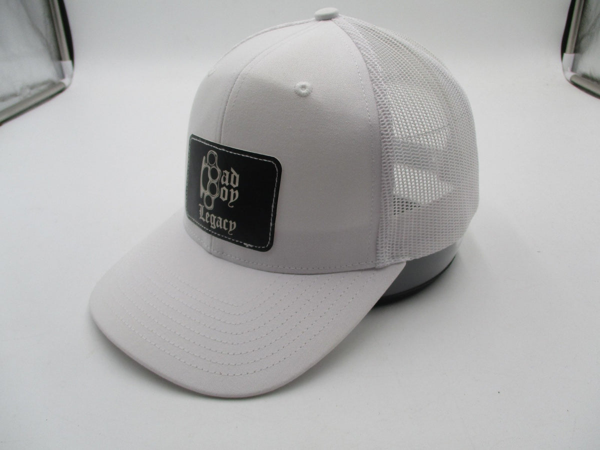 Richardson Hat Cap Snap Back Mens One Size White Mesh Trucker Bad Boy Legacy5