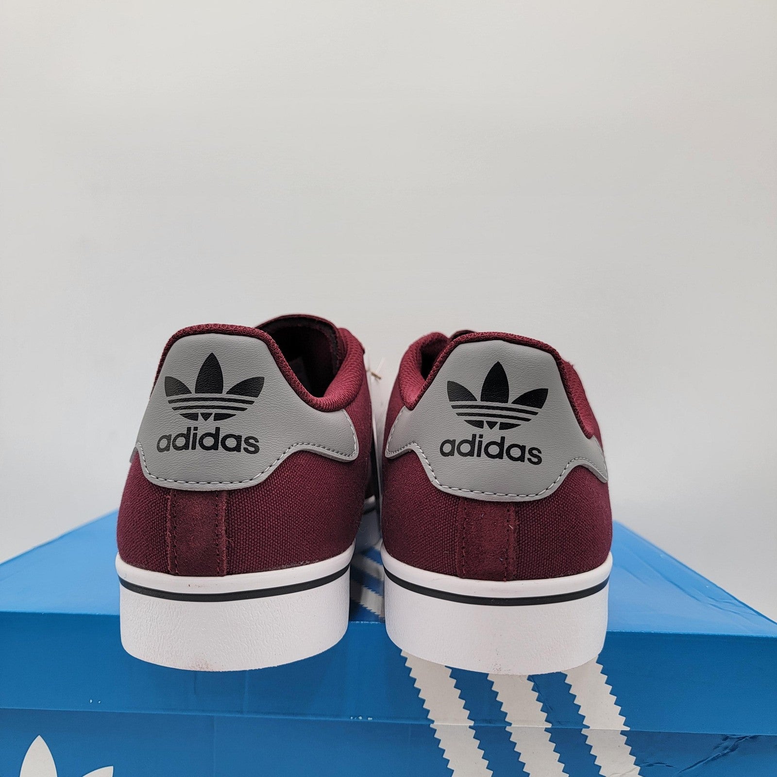 Adidas Campus Vulc Shoes Mens Size 11 Maroon Gray Skate Classic Suede IF9286 New3
