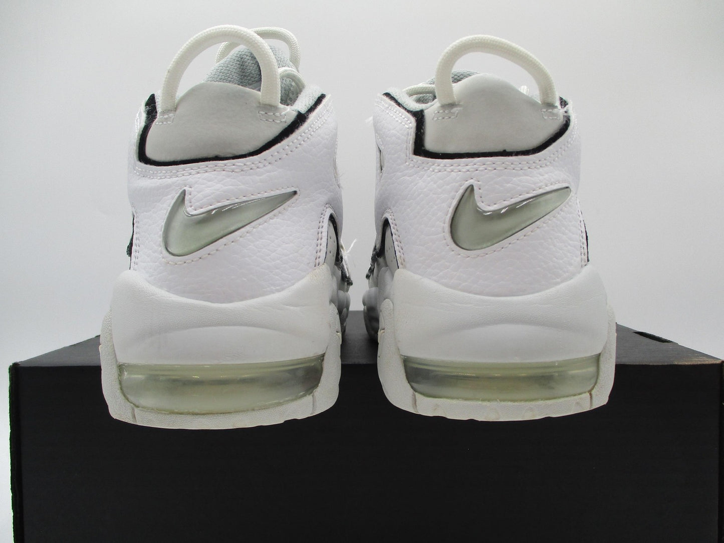 Nike Air More Uptempo Shoes Youth Size 4Y GS Photon Dust Black FD0022-001 (1E4)6