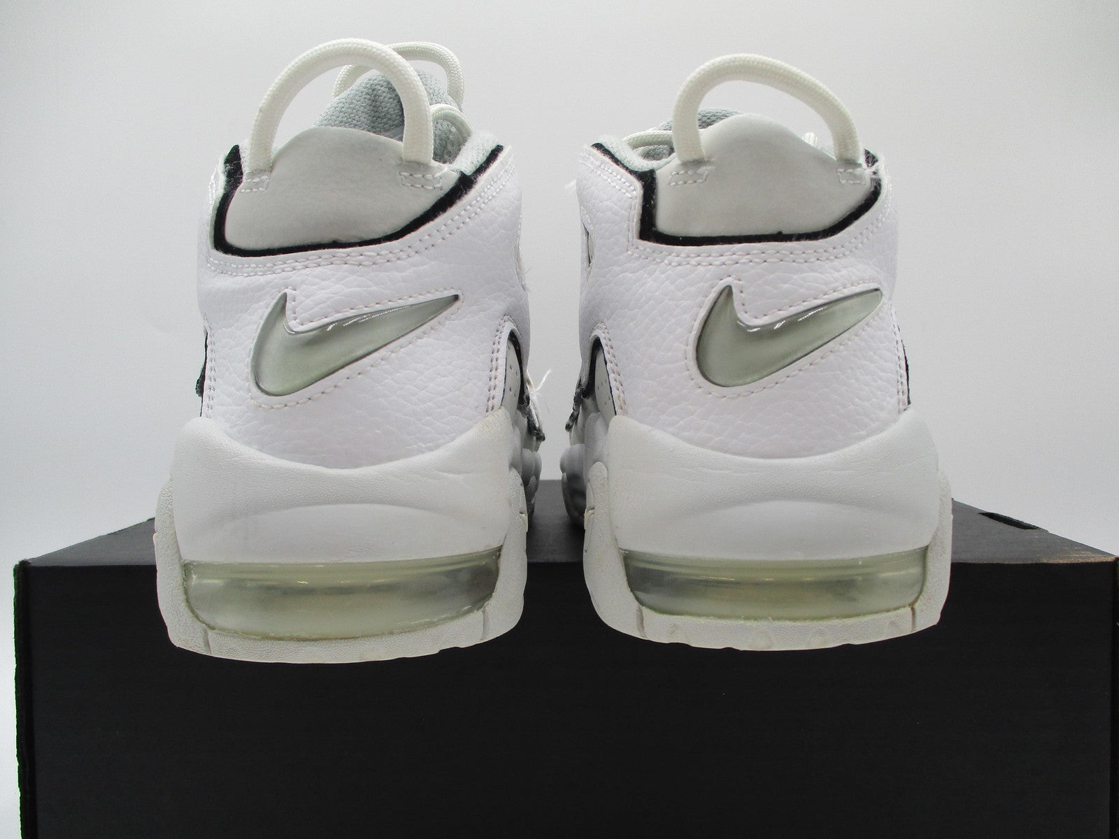 Nike Air More Uptempo Shoes Youth Size 4Y GS Photon Dust Black FD0022-001 (1E4)6