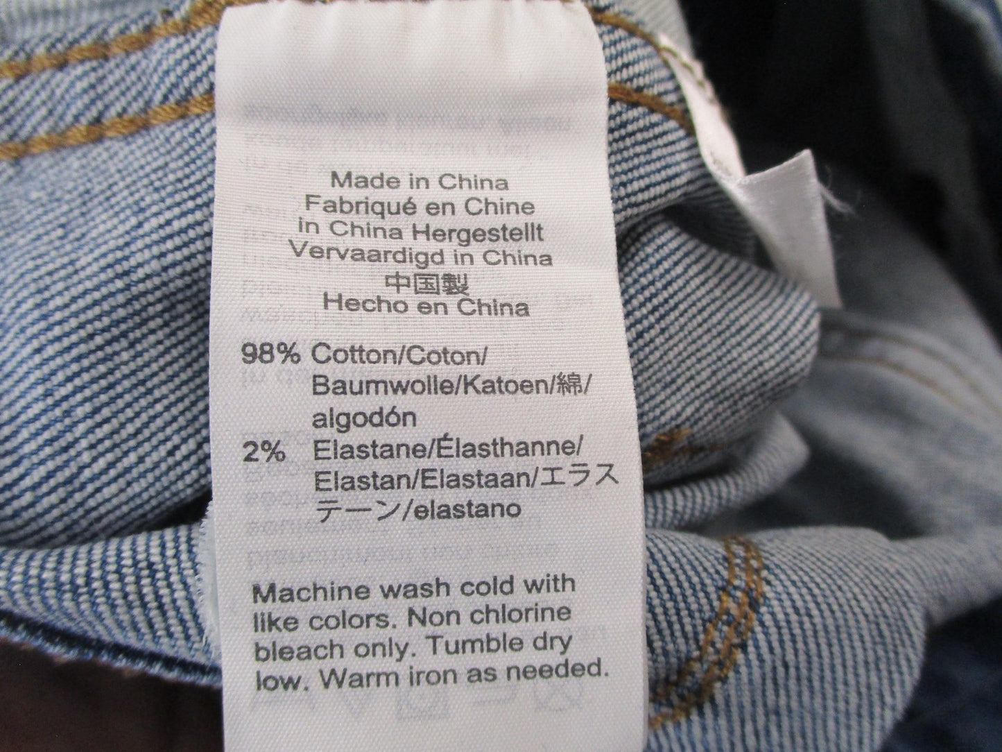 Madewell Jeans Womens 24 Blue High Rise Straight Button Fly Stretch Denim 145710