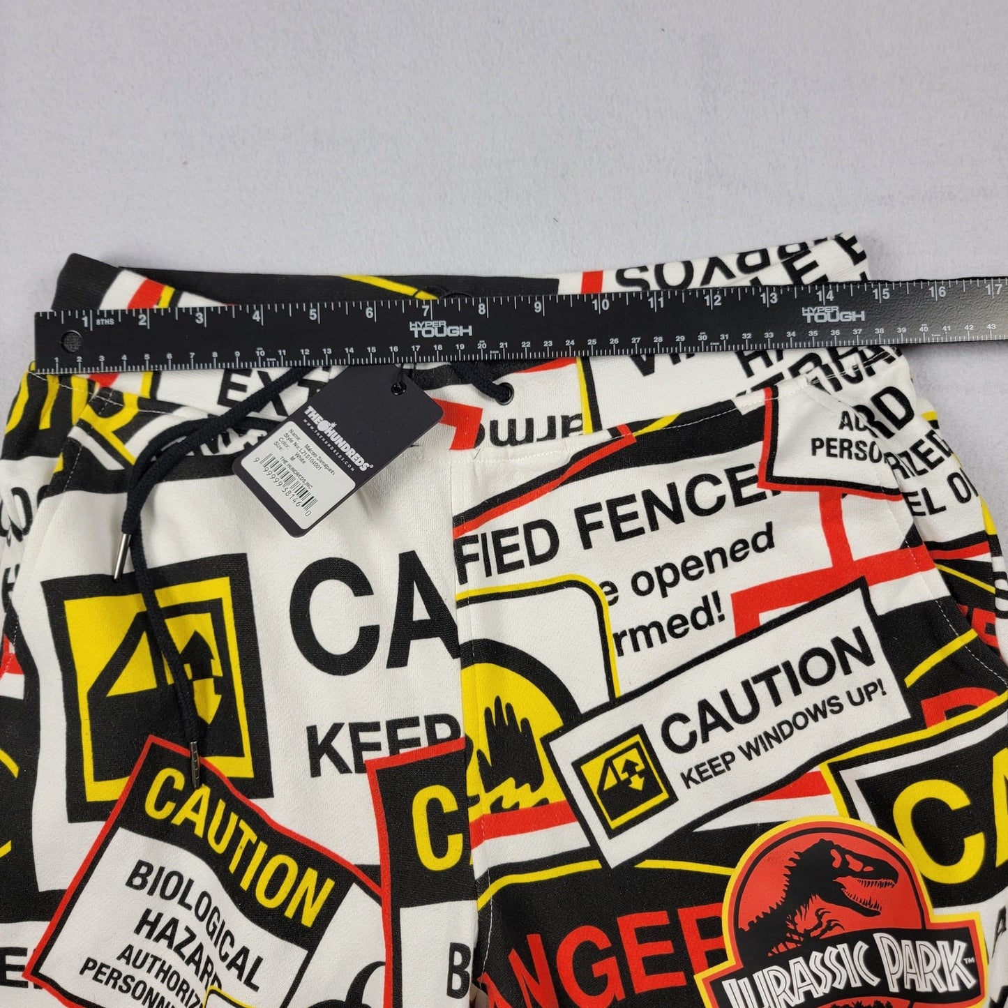 The Hundreds x Jurassic Park Mens Joggers White Sz M