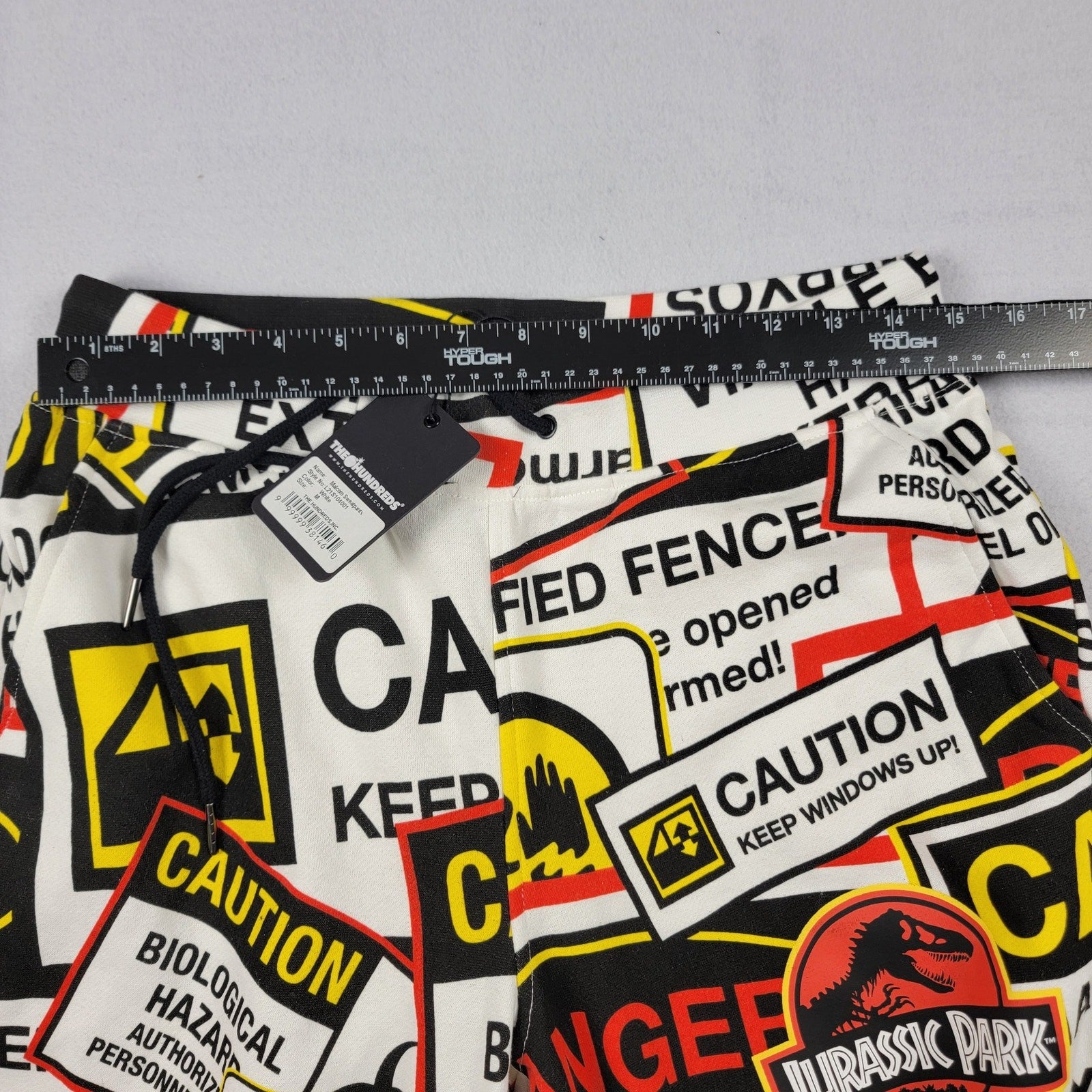 The Hundreds x Jurassic Park Mens Joggers White Sz M
