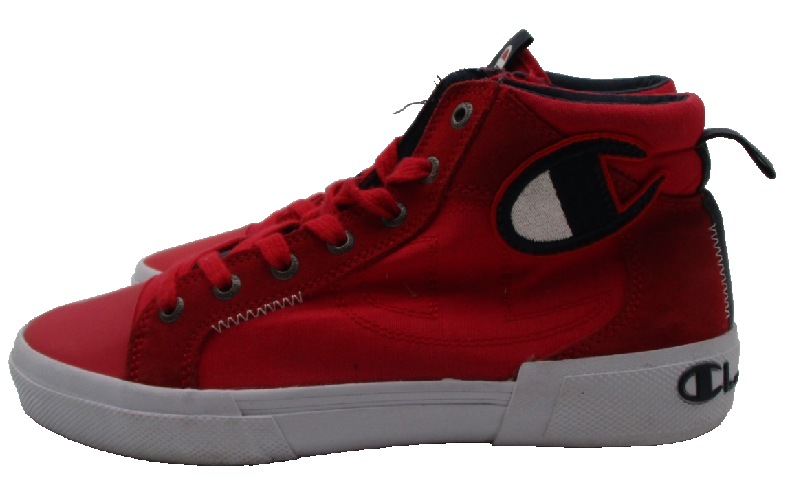 Champion Freshman Mid Top Sneaker Red Navy Youth 6.5Y Womens 8 Pre-Owned1