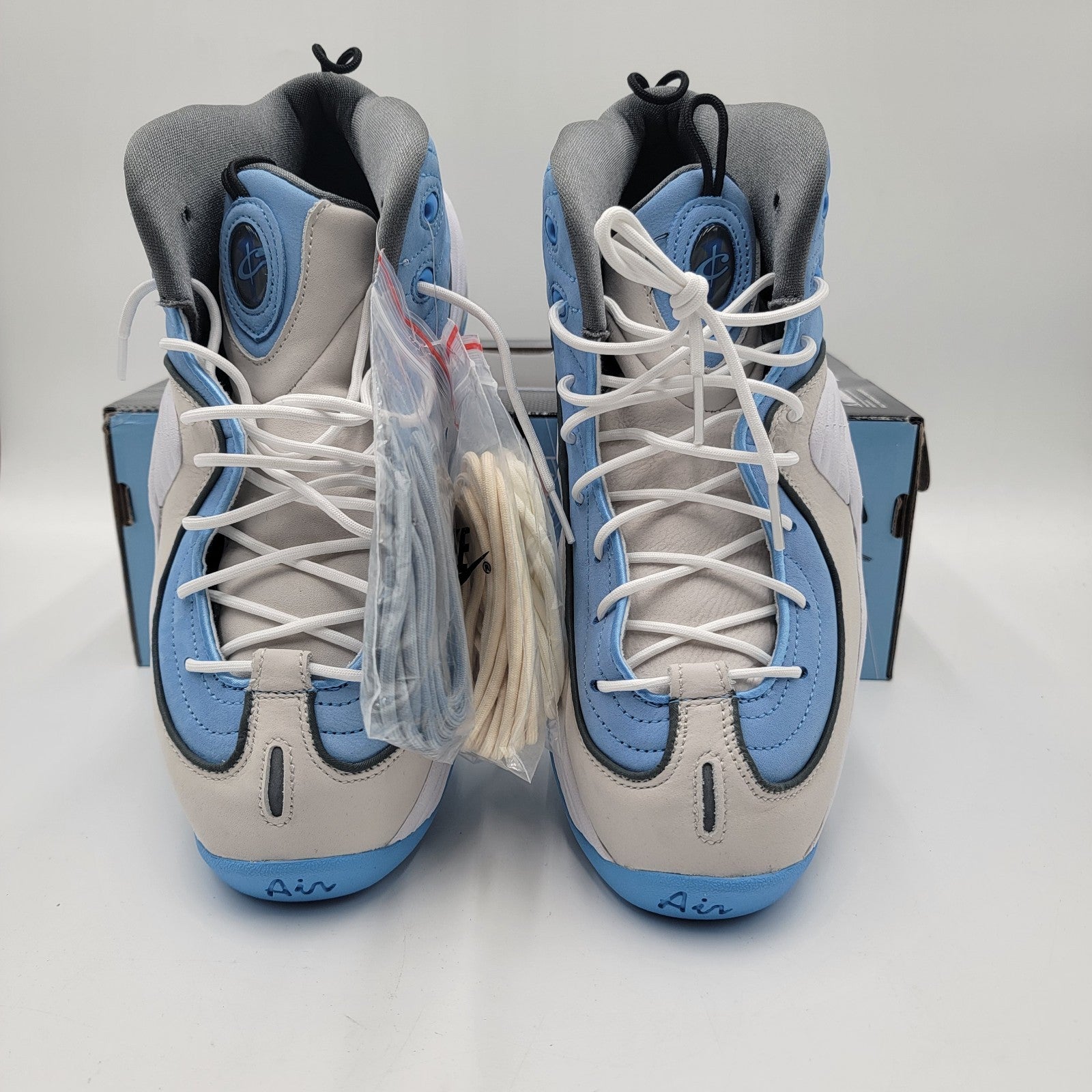 Nike x Social Status Air Penny 2 Men's Sz 10 Shoes White-Cobalt-Grey DM9132-1002