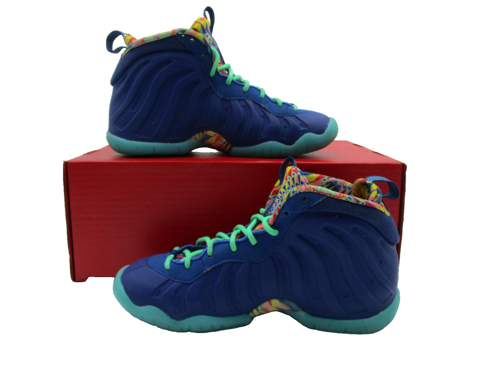 Nike Little Posite One GS 'Kaleidoscope' 4y DZ5190 400 Foamposite Basketball 1G32