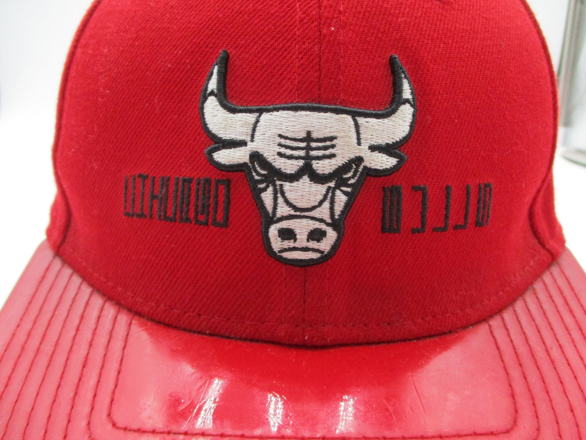 Chicago Bulls Hat Cap Strap Back One Size Red NBA Basketball Mens New Era1