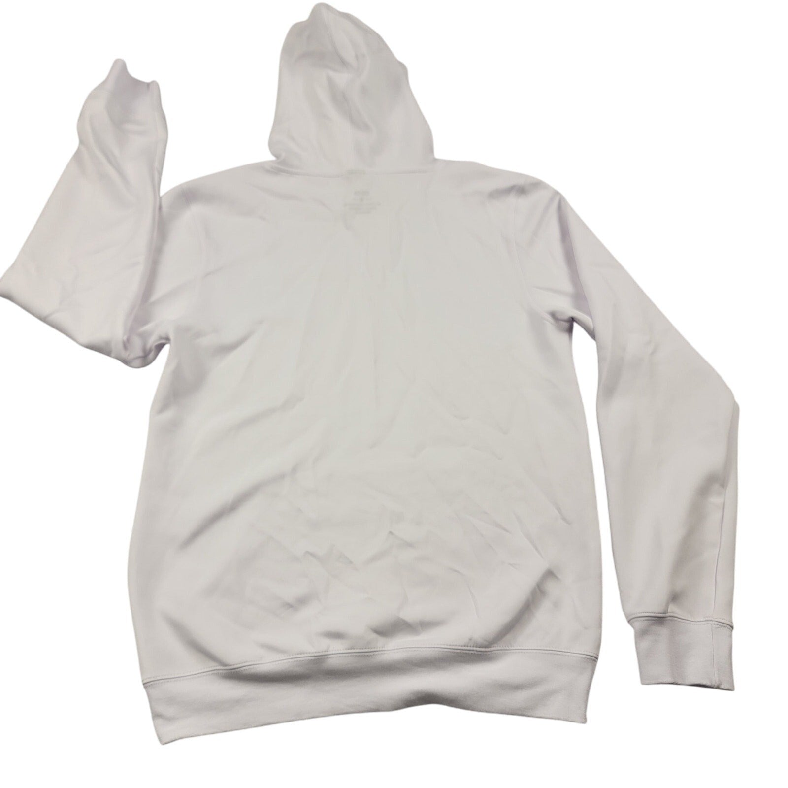 Crisp Men’s White Pullover Hoodie Sz M Minimalist Streetwear Clean Look New 7021