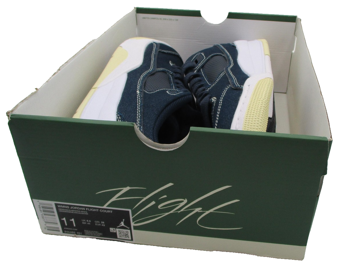 Jordan Flight Court Shoes Womens Size 11 Blue Obsidian Denim Sneakers IH448945113