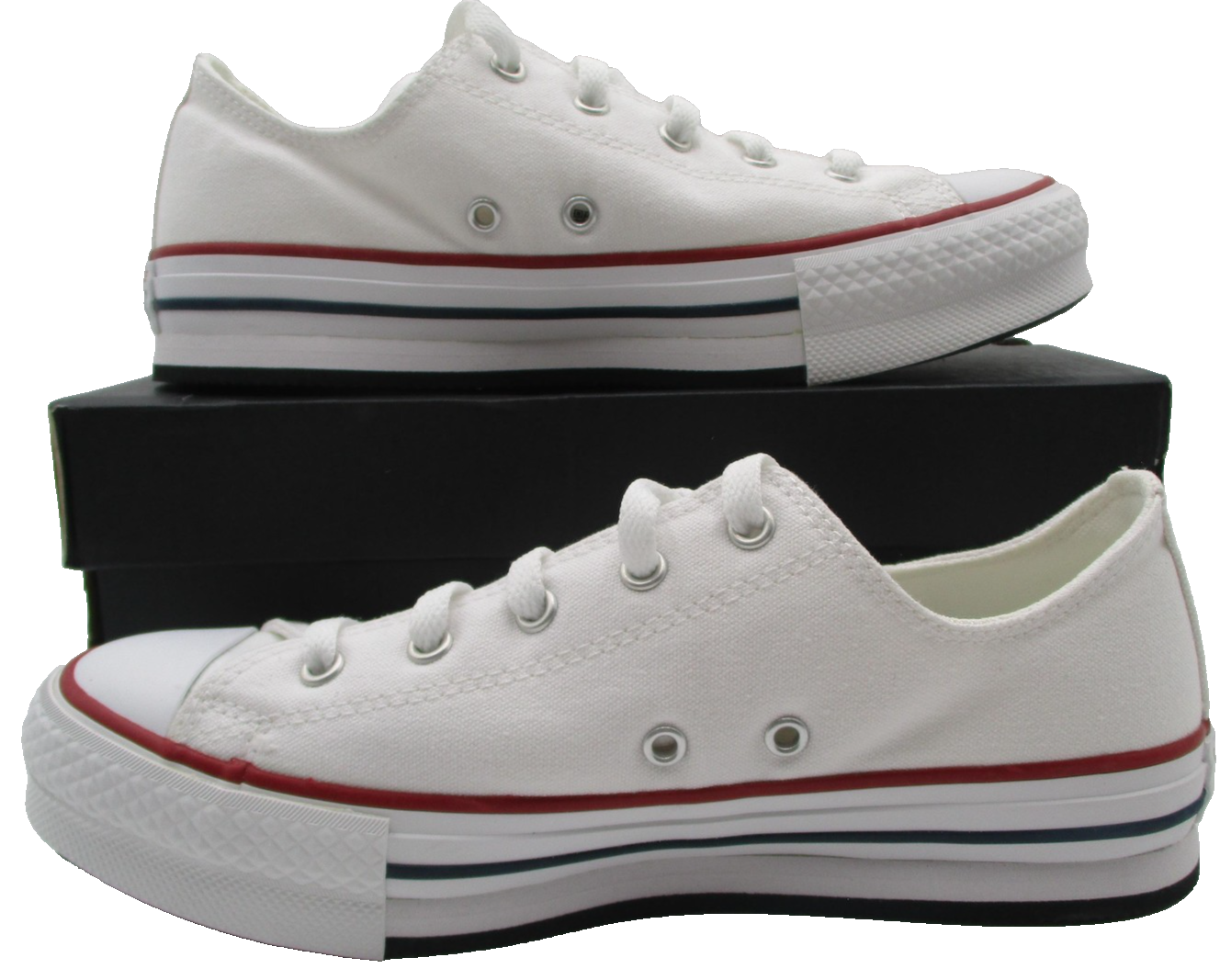 Converse CTAS Eva Lift Ox All Star Shoes Youth Size 5.5 White Garnet 272858C1