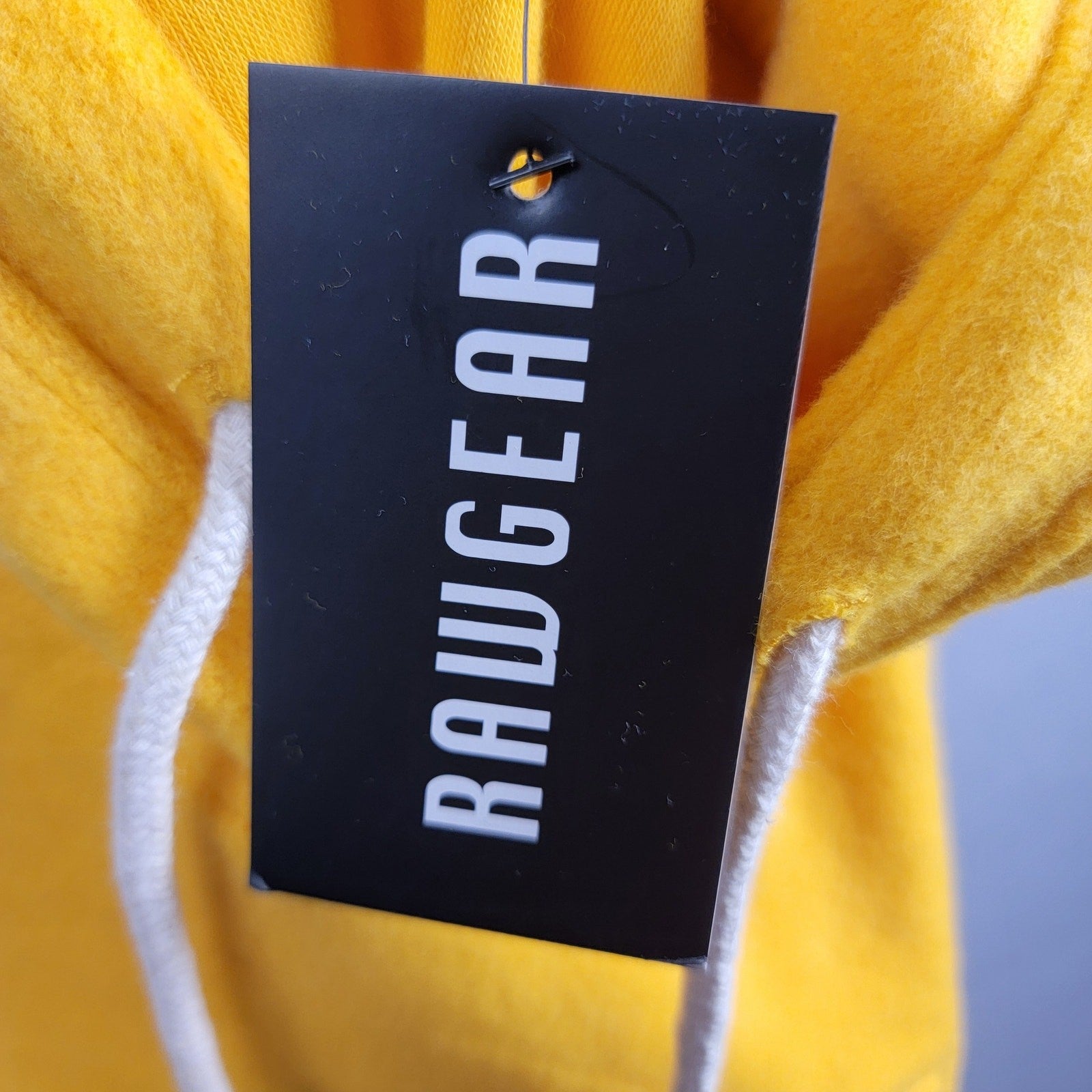 RawGear Oversized Pullover 1/3 Zip Fleece Jacket Yellow Sz M7
